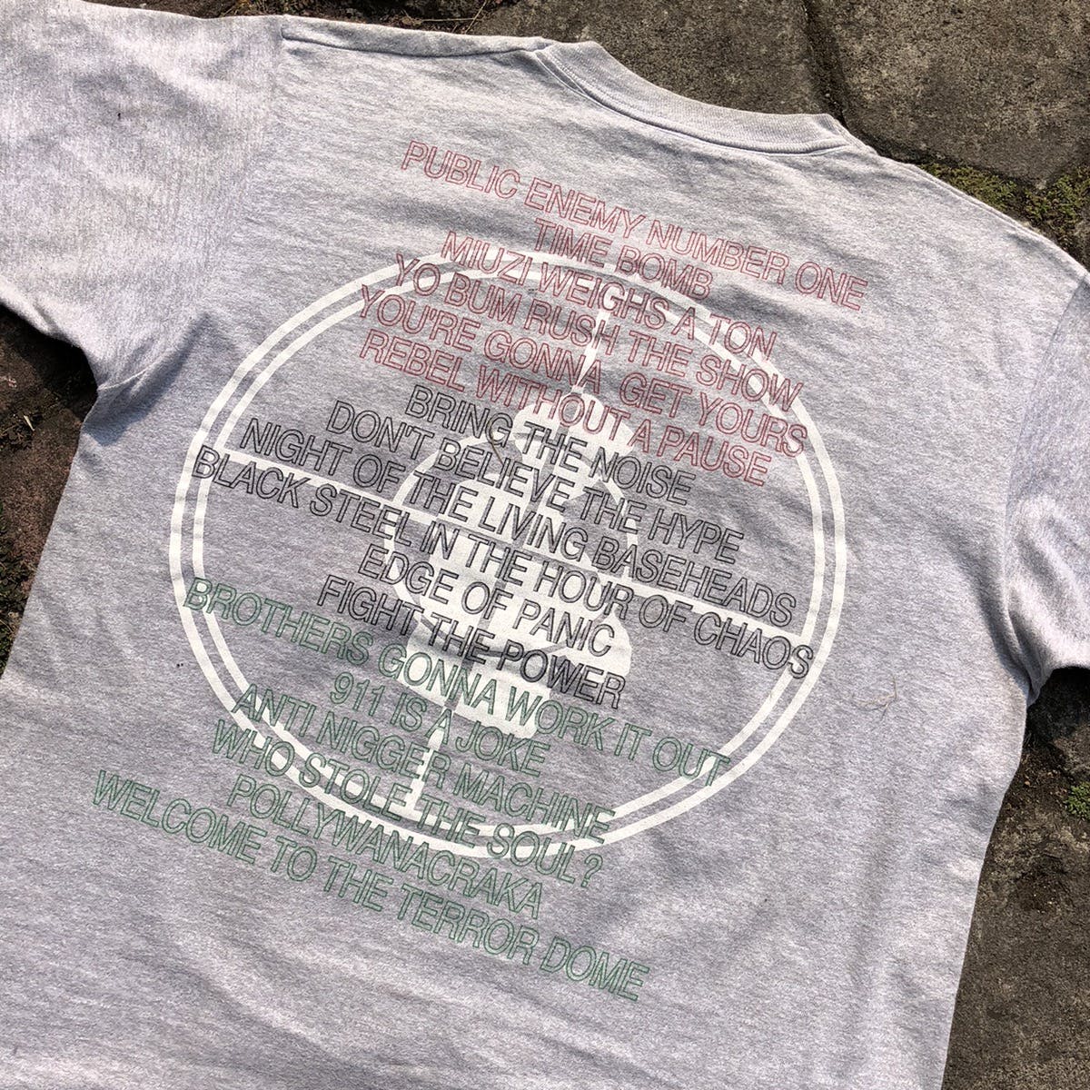 Vintage 90s Public Enemy Welcom To Terrordome Tee - 4