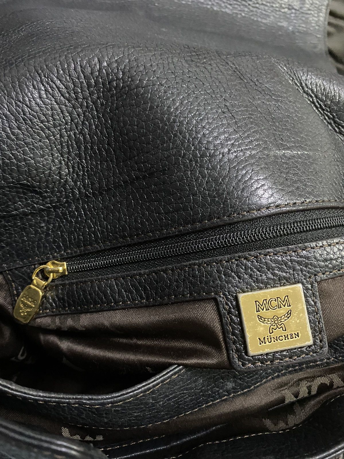 Authentic MCM Leather Shoulder Bag - 14
