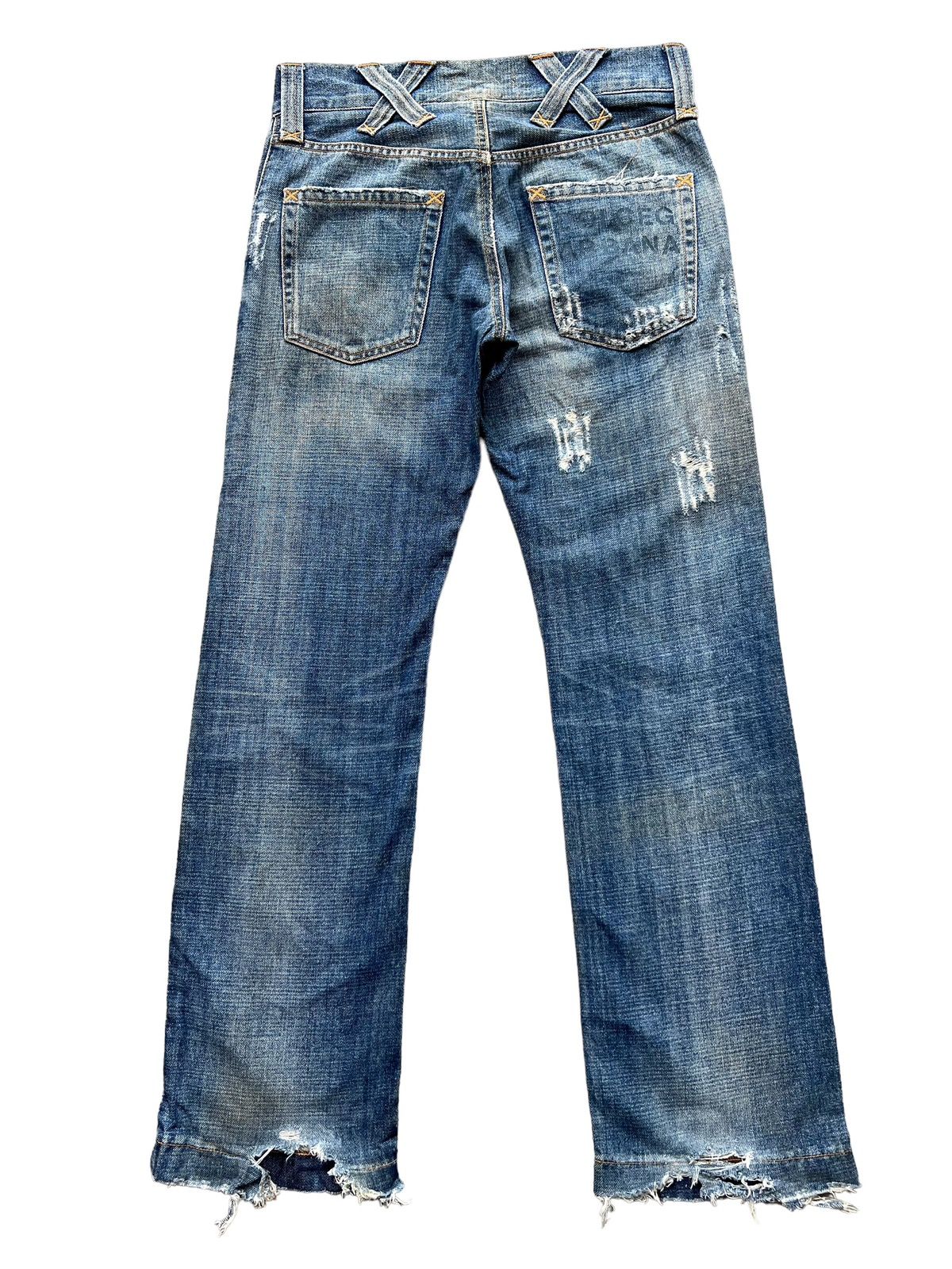 Dolce and Gabbana Crash Distressed Denim Jeans 31x32.5 - 2