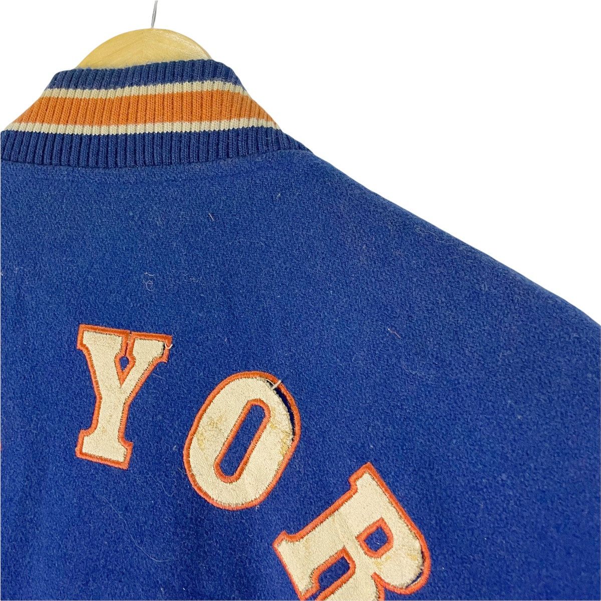 Vintage - ⚡️90s NEW YORK METS Wool Varsity Jacket - 9