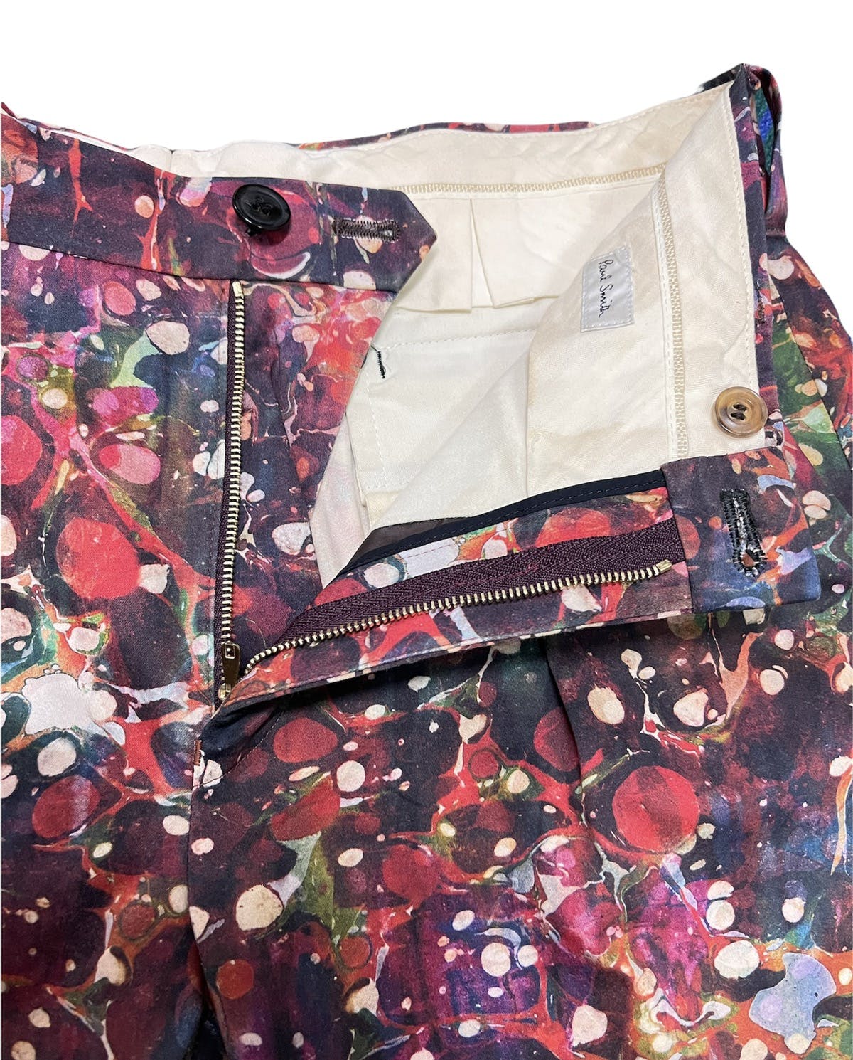Paul smith khakis pants overprint art design - 3