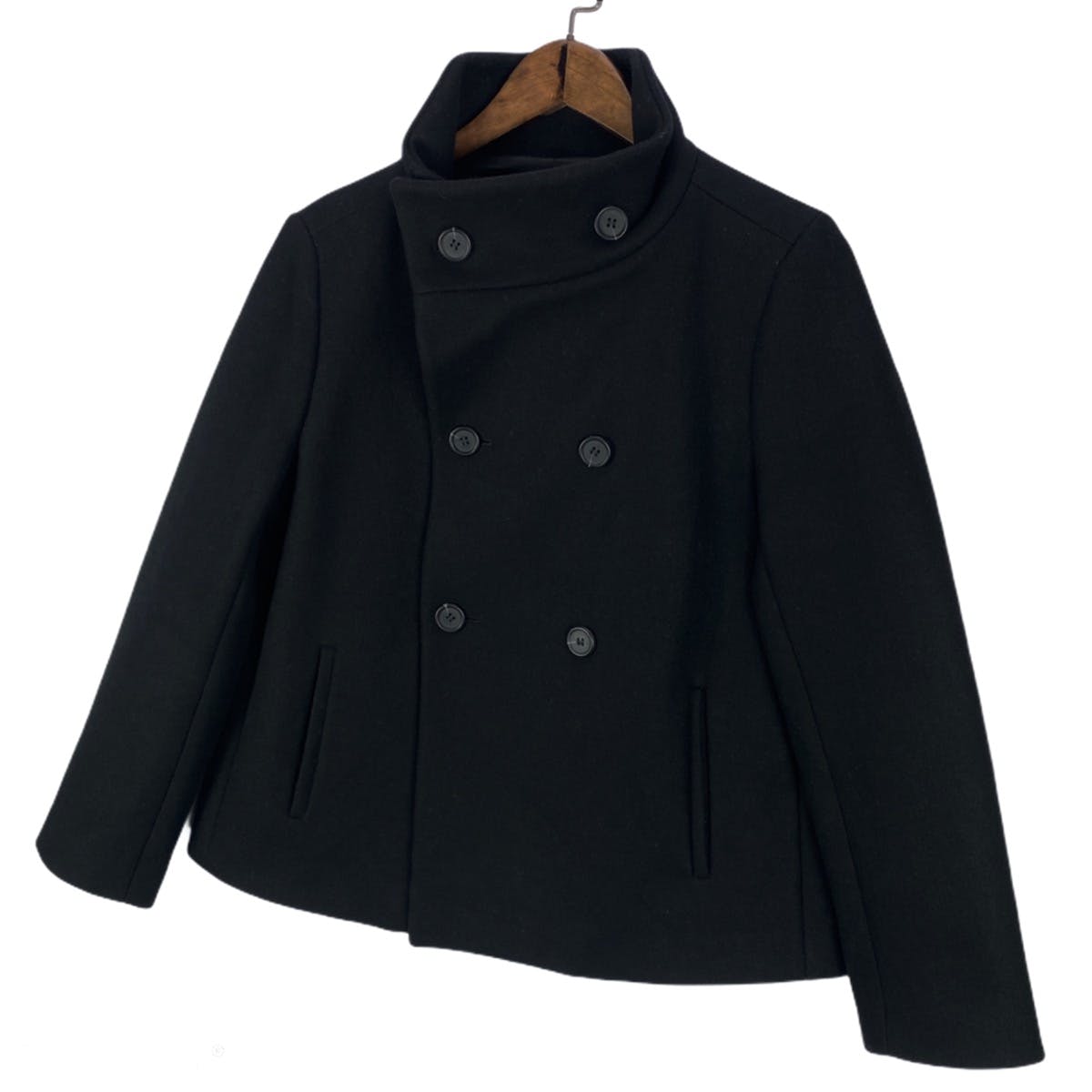 A.P.C Peacoat Wool Cropped Jacket Made In Poland - 8