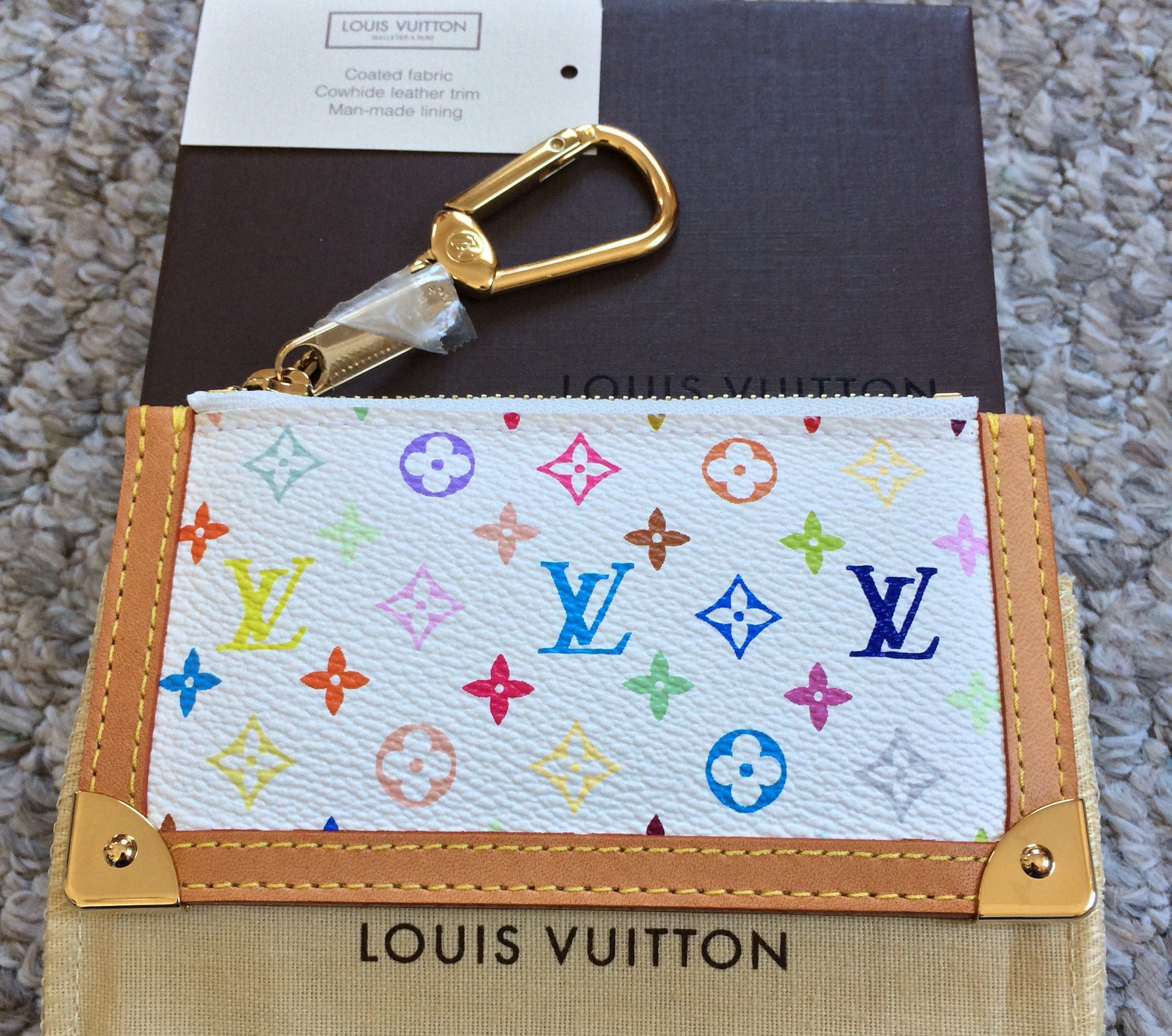 NEW S/S 2003 Louis Vuitton x Murakami Monogram Zip Pouch - 3