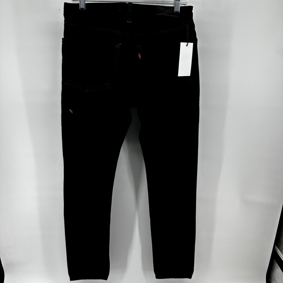 Levi's Re/Done Relaxed Tapered Jeans Ankle Mid Rise 100% Cotton Black 28 NWT - 11