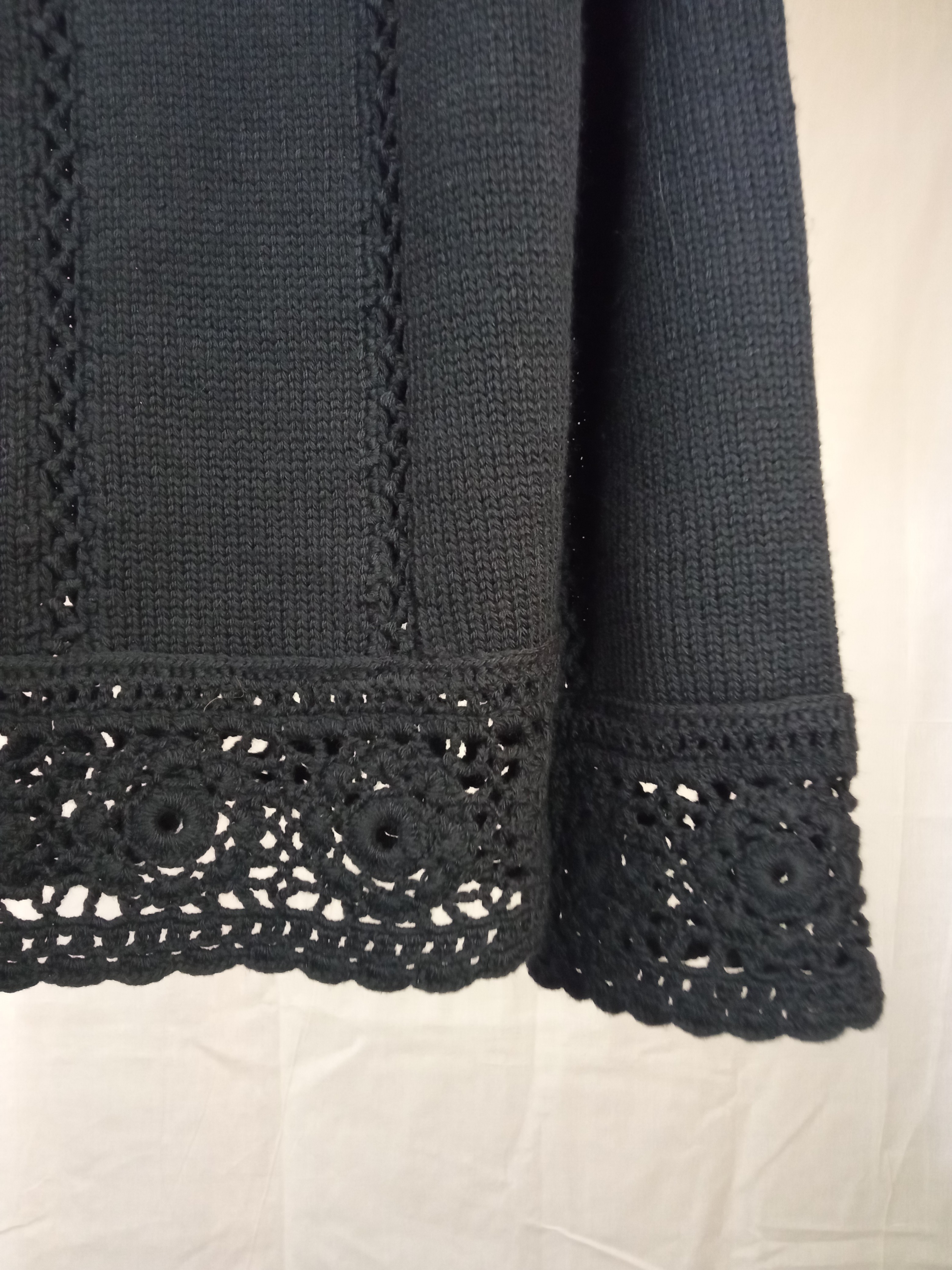 Dries Van Noten Knitwear with Knitted Lace Hems - 4