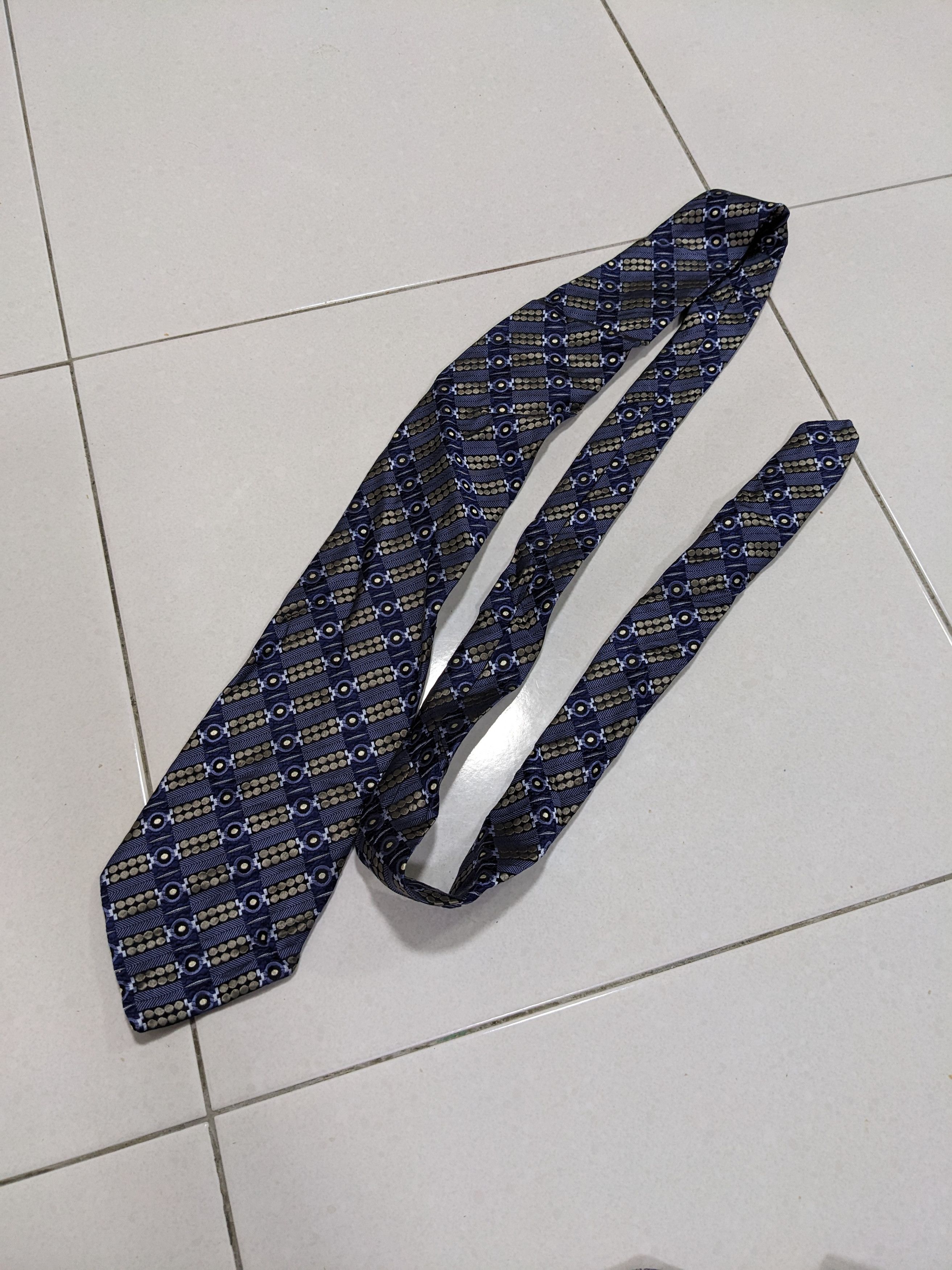 Robert Talbott Nordstrom Men's 100% Silk Necktie USA Blue - 4