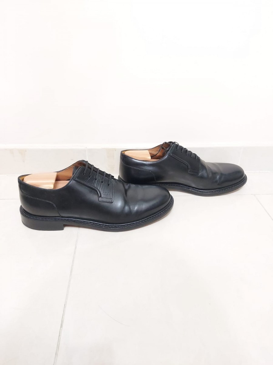 SS20 Lace Up Logo Leather Derbies - 3