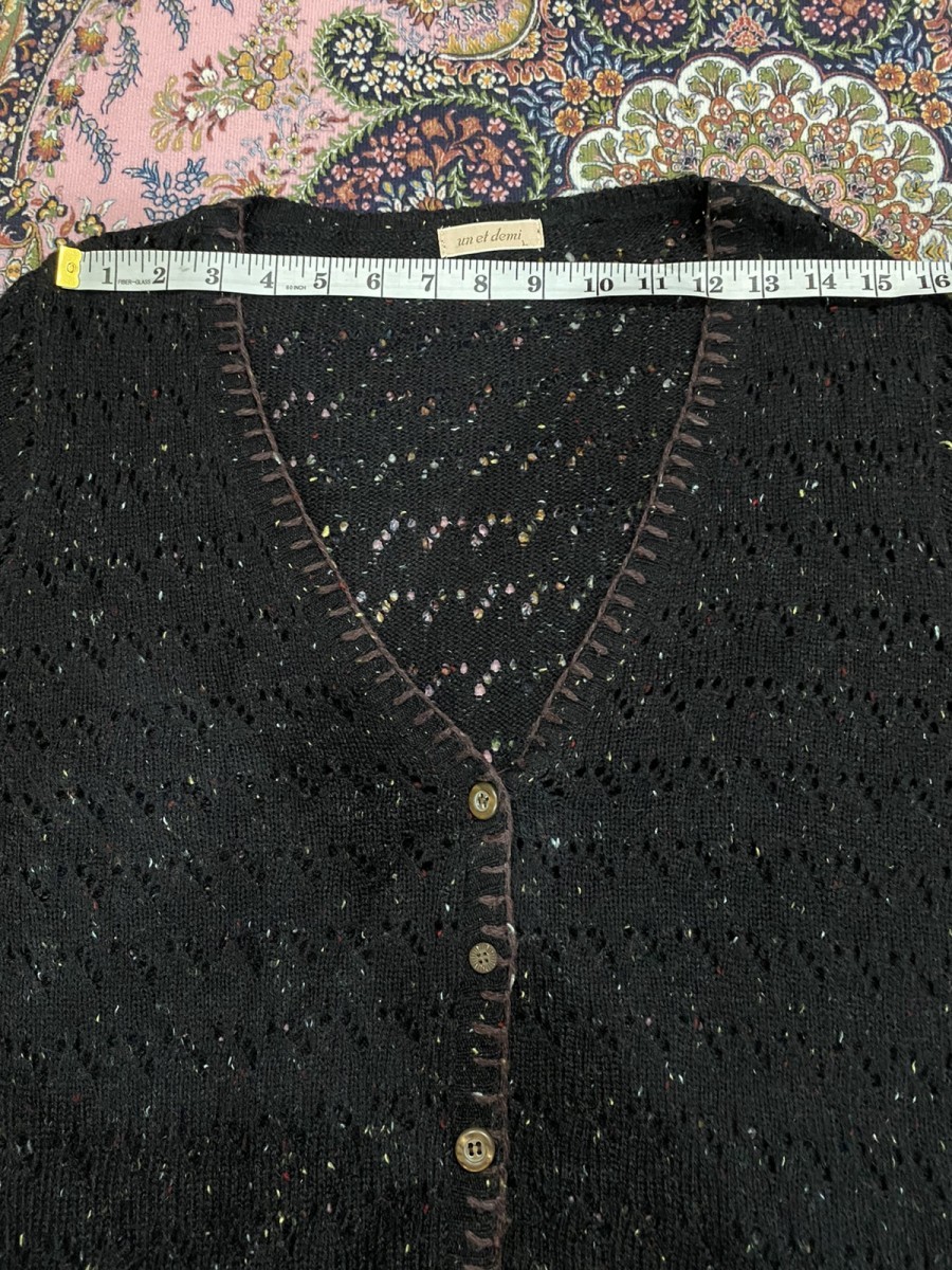 Cardigan - Un Et Demi Crocheted / Knitted Wool Blend - 15