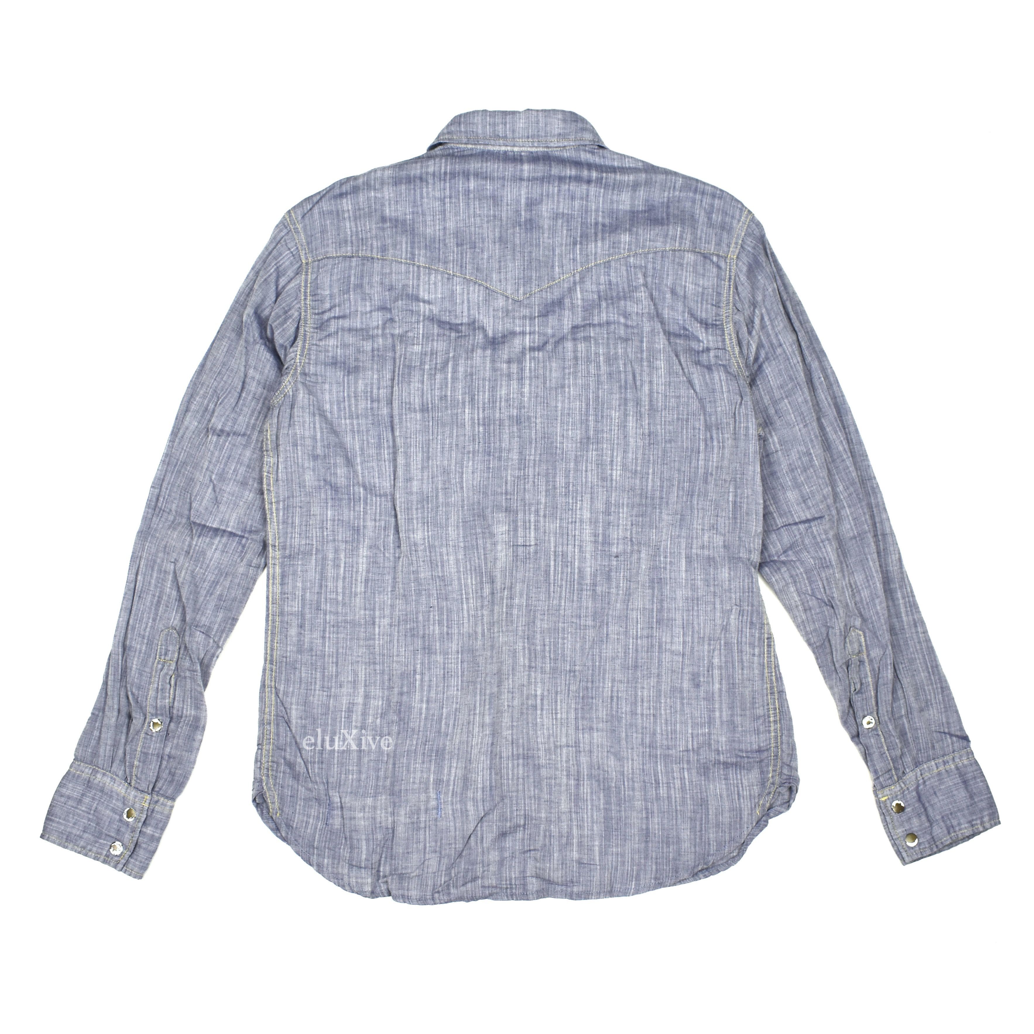 Kapital Western Chambray Snap Button Shirt - 2