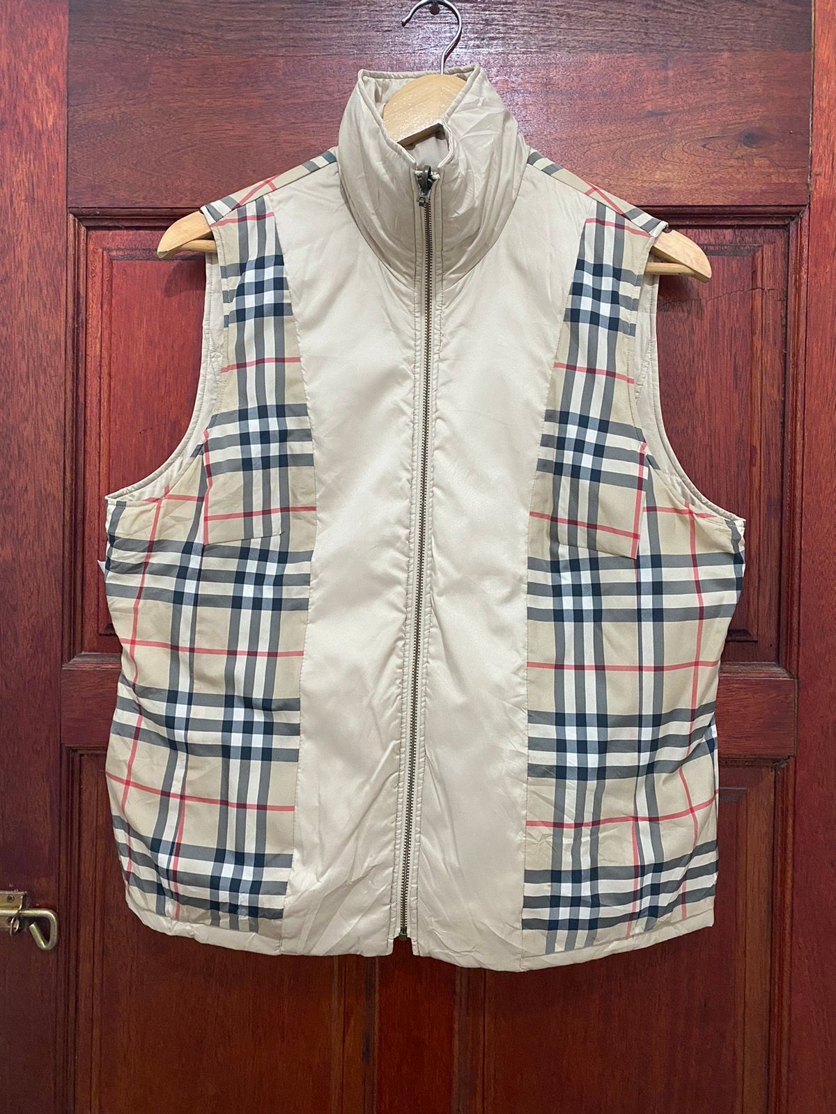 Burberry Down Jacket Vest Nova Check - 1