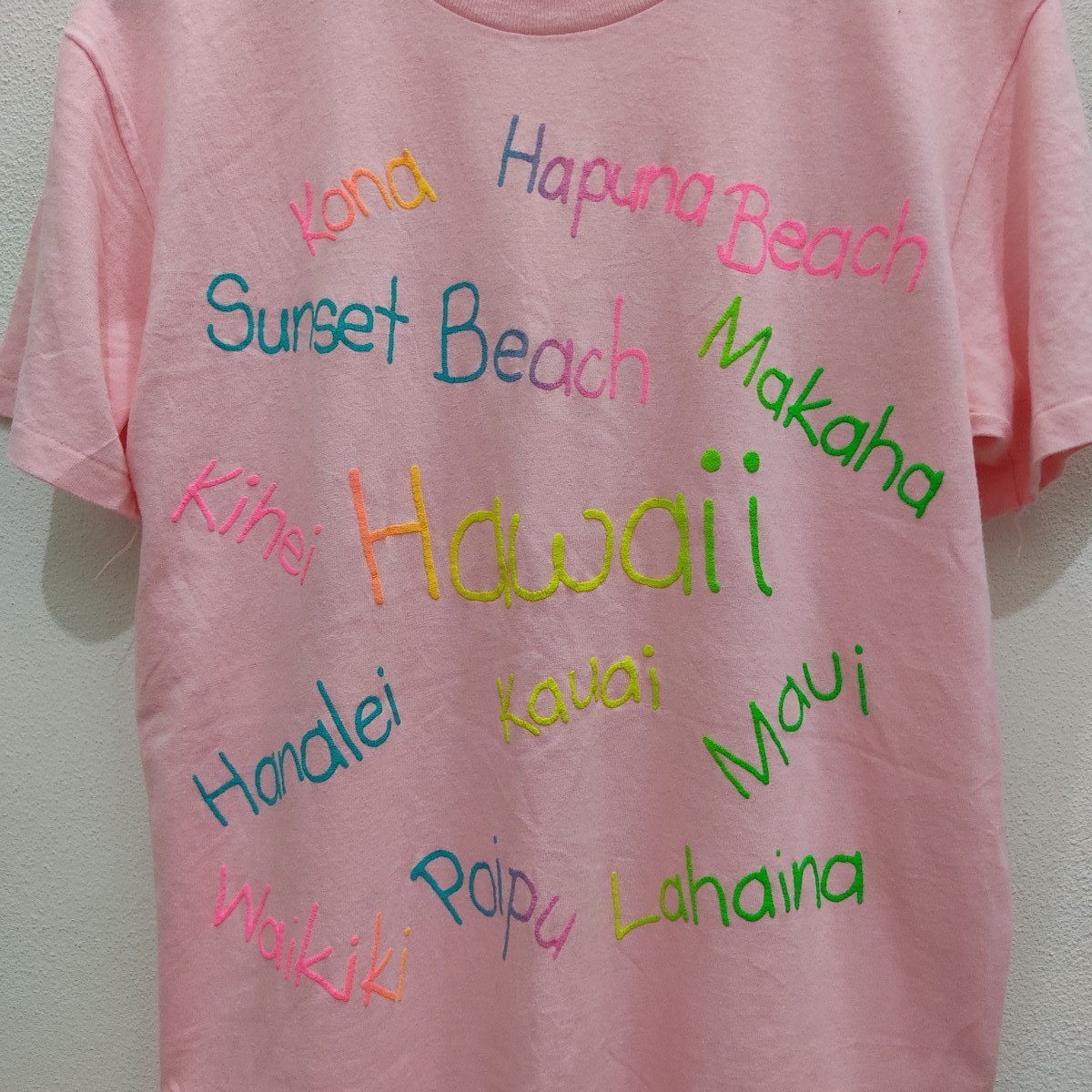 Hawaiian Shirt - Vintage Hawaii Maui 80s 90s Beach Travel Stedman Pink Shirt - 2