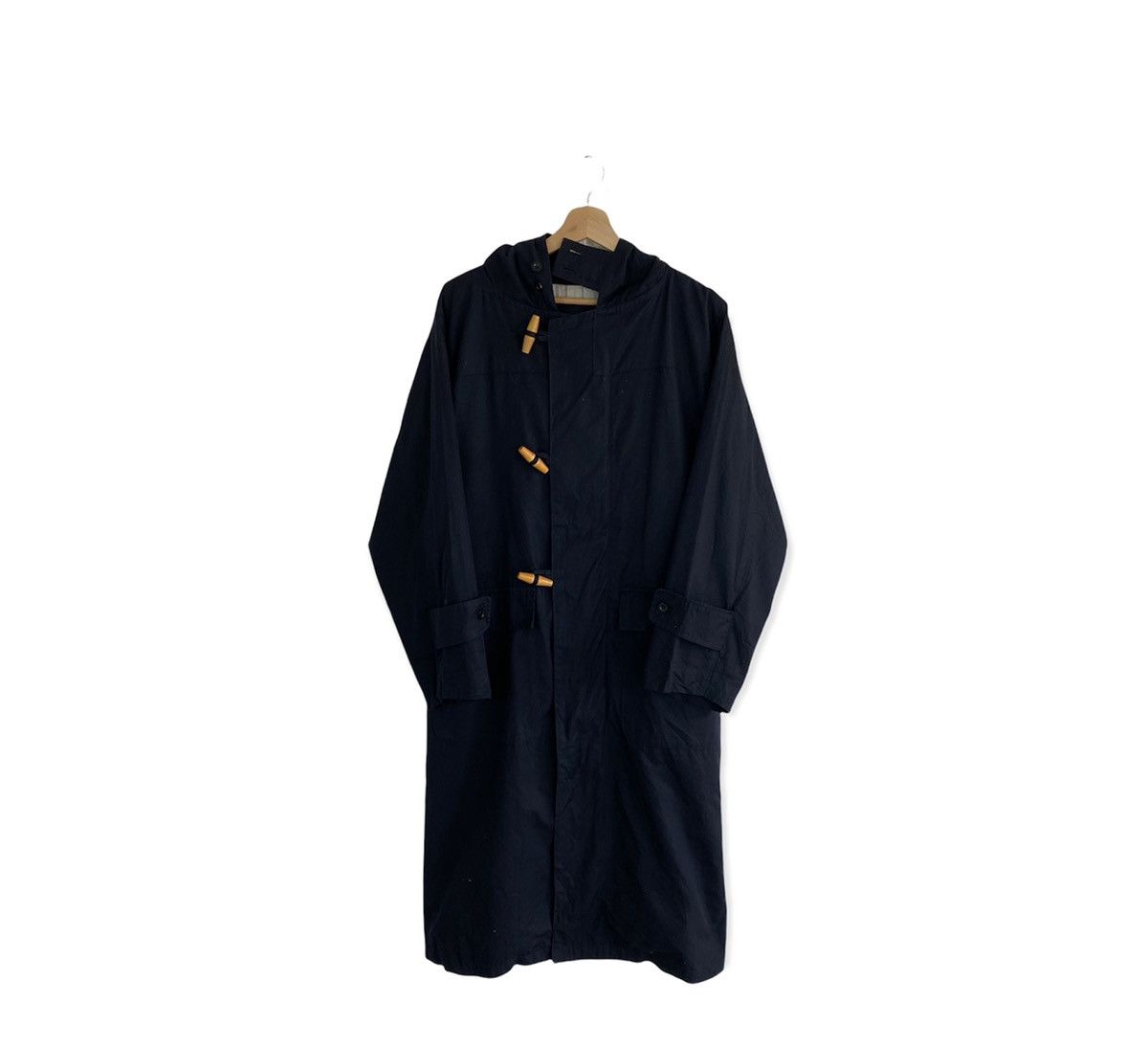 MARGARET HOWELL ENGLAND BLACK LONG COAT - 1