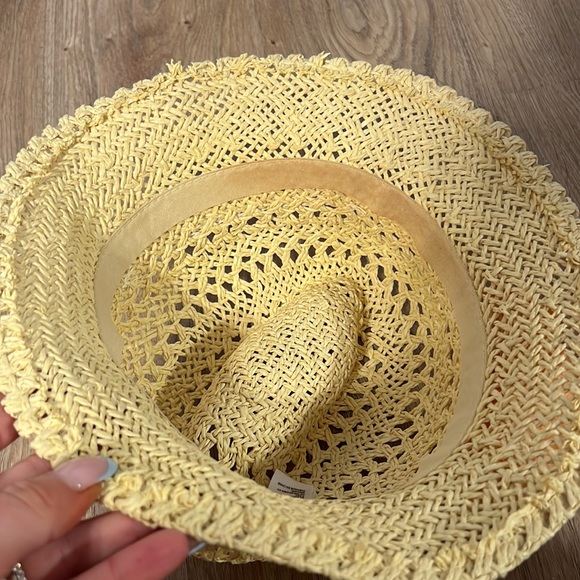 Forever 21 - Forever21 Straw Wicker Flower Trim Fedora Hat - 3