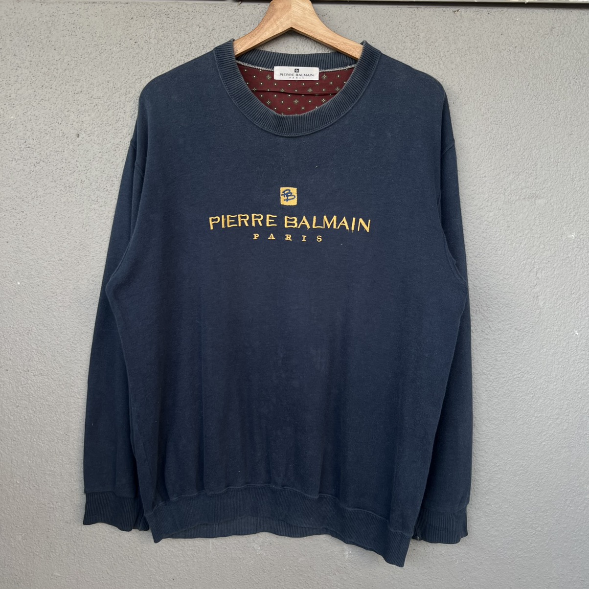 Vintage - Vintage Pierre Balmain College Crewneck - 1