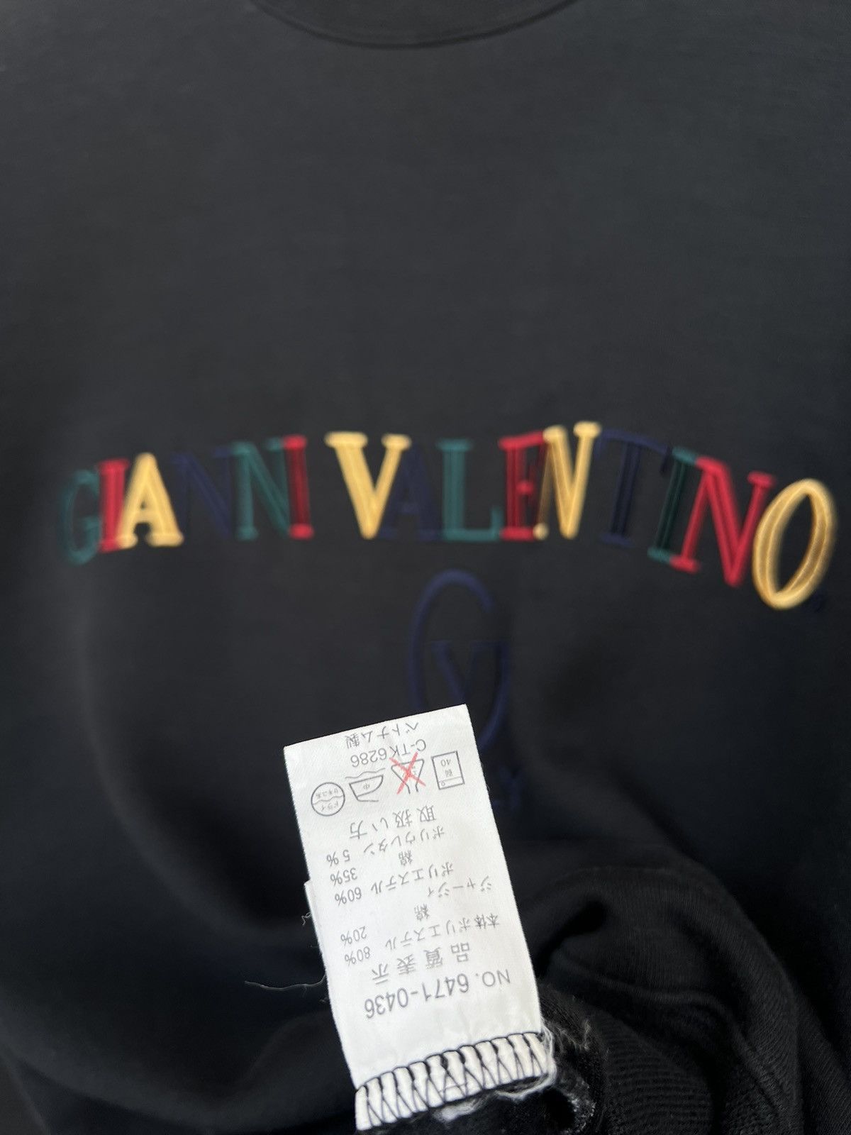 Vintage Gianni Valentino Embroidered Baggy Boxy Sweatshirt - 7