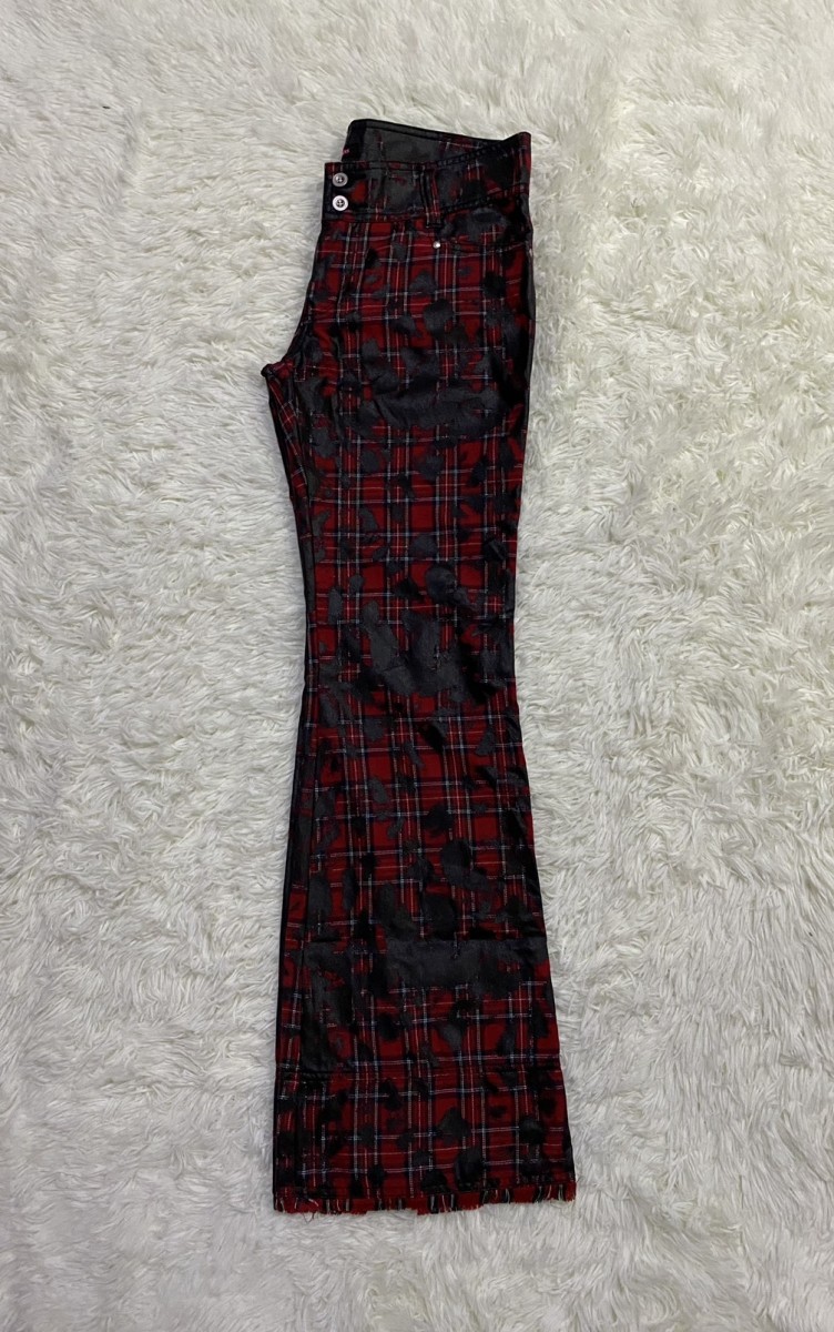 Custom Made - Algonquins Paint Painting Flare Pants - 10