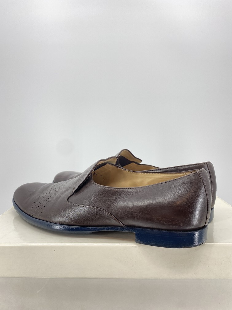 Brown Leather Loafers - 8