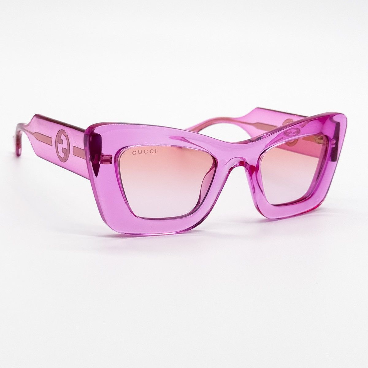 NEW GUCCI GG1552S 003 PINK BUTTERFLY WOMEN SUNGLASSES - 7