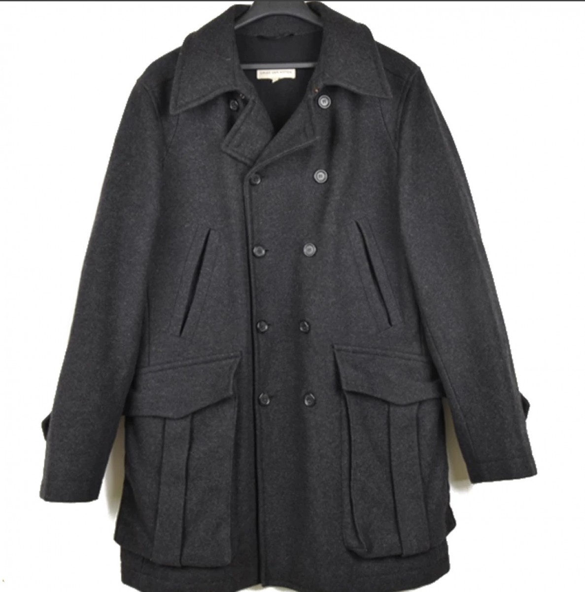 DRIES VAN NOTEN MILITARY WOOL COAT L - 1