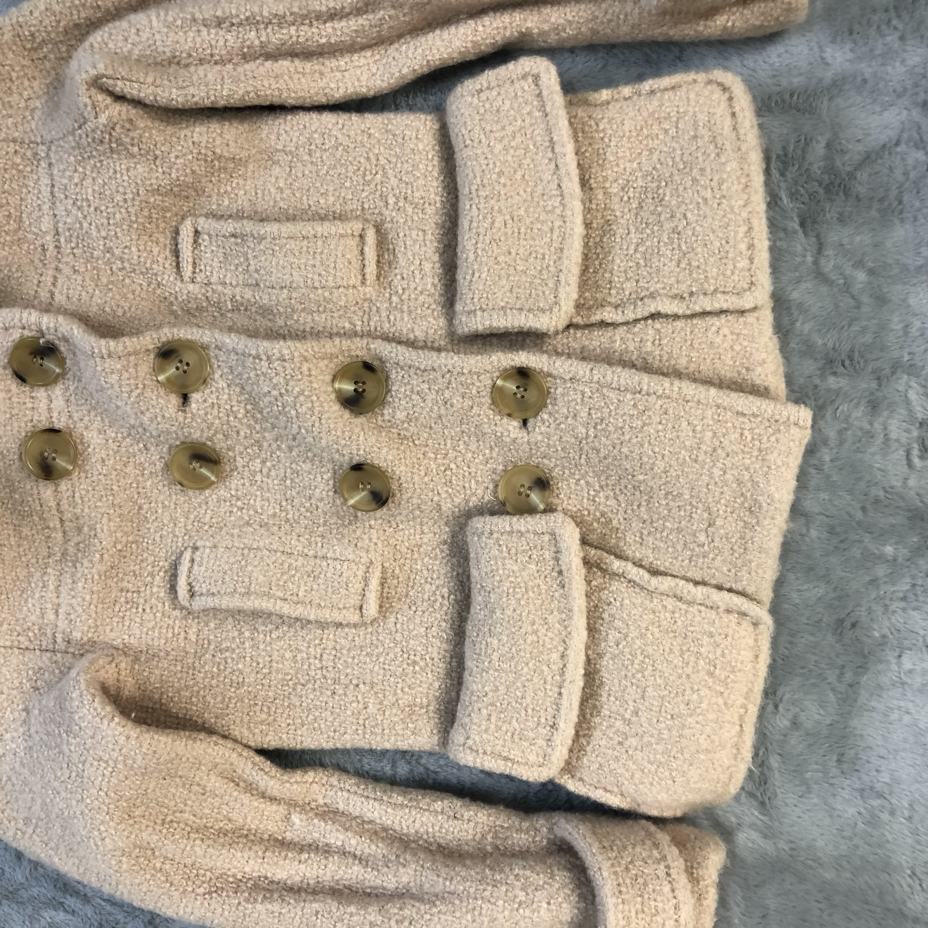 Marc Jacobs Look Double Breasted Kid Wool Coat #6254-55 - 3