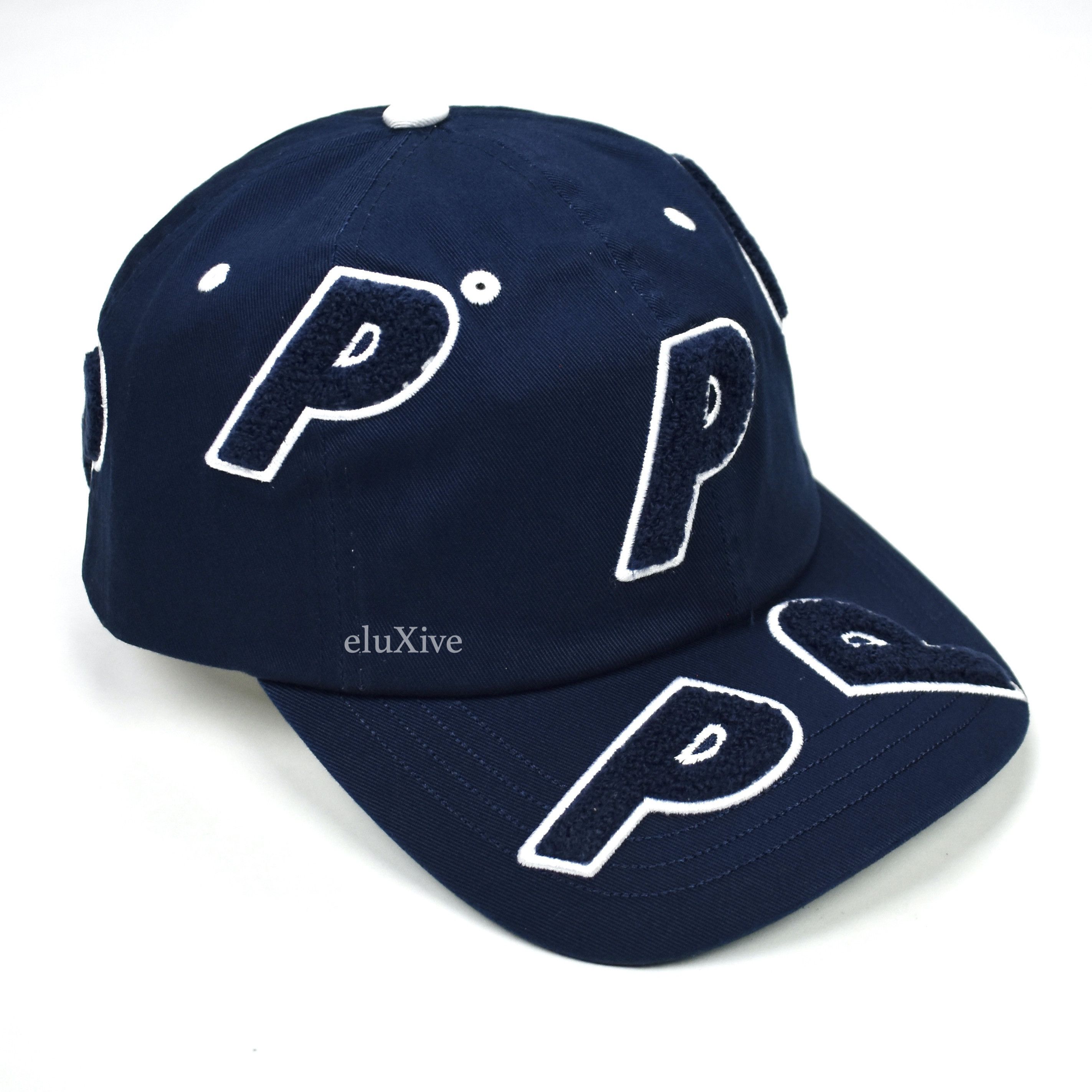 Palace Chenille Multi P Logo Hat Navy DS SS22 - 1