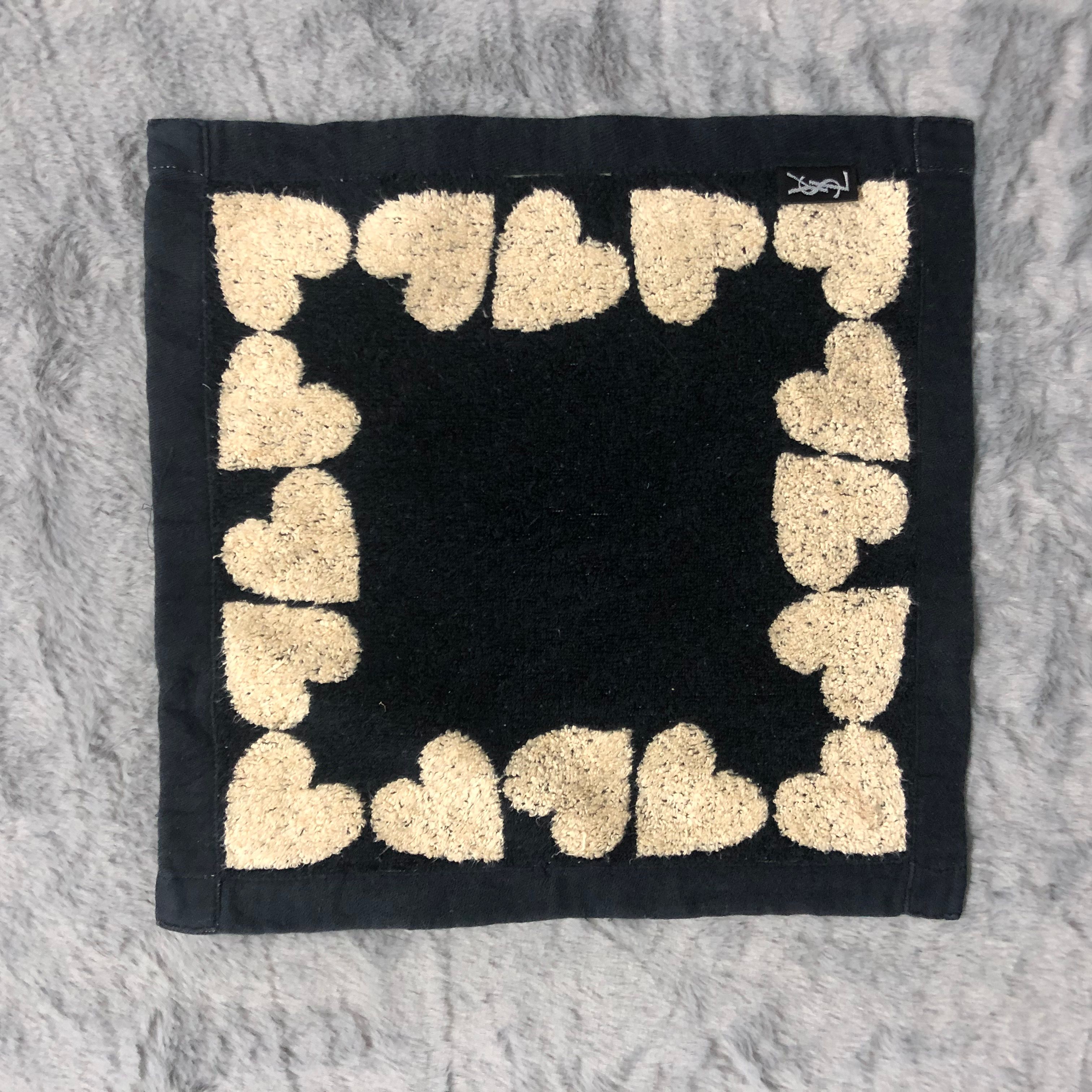 Vintage - Yves Saint Laurent Love Mini Towel Handkerchief #194-H - 3