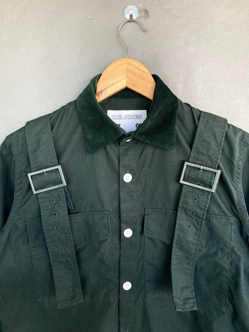 AW18 Kim Jones x GU Military Strap Buttoned Shirt - 4