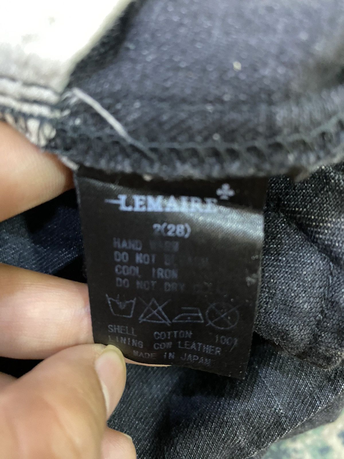 Lemaire Black Leather Lining Pocket Jeans - 13