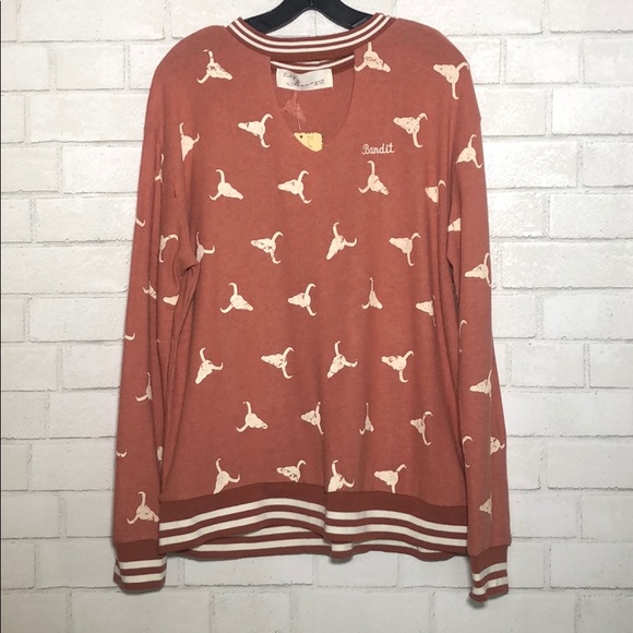 Vintage Havana Longhorn Bandit Western Sweatshirt - 1