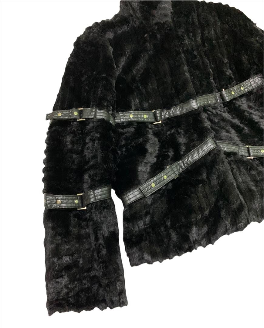 Furs By Joseph Faux Fur Bondage Cropped Jacket - 3