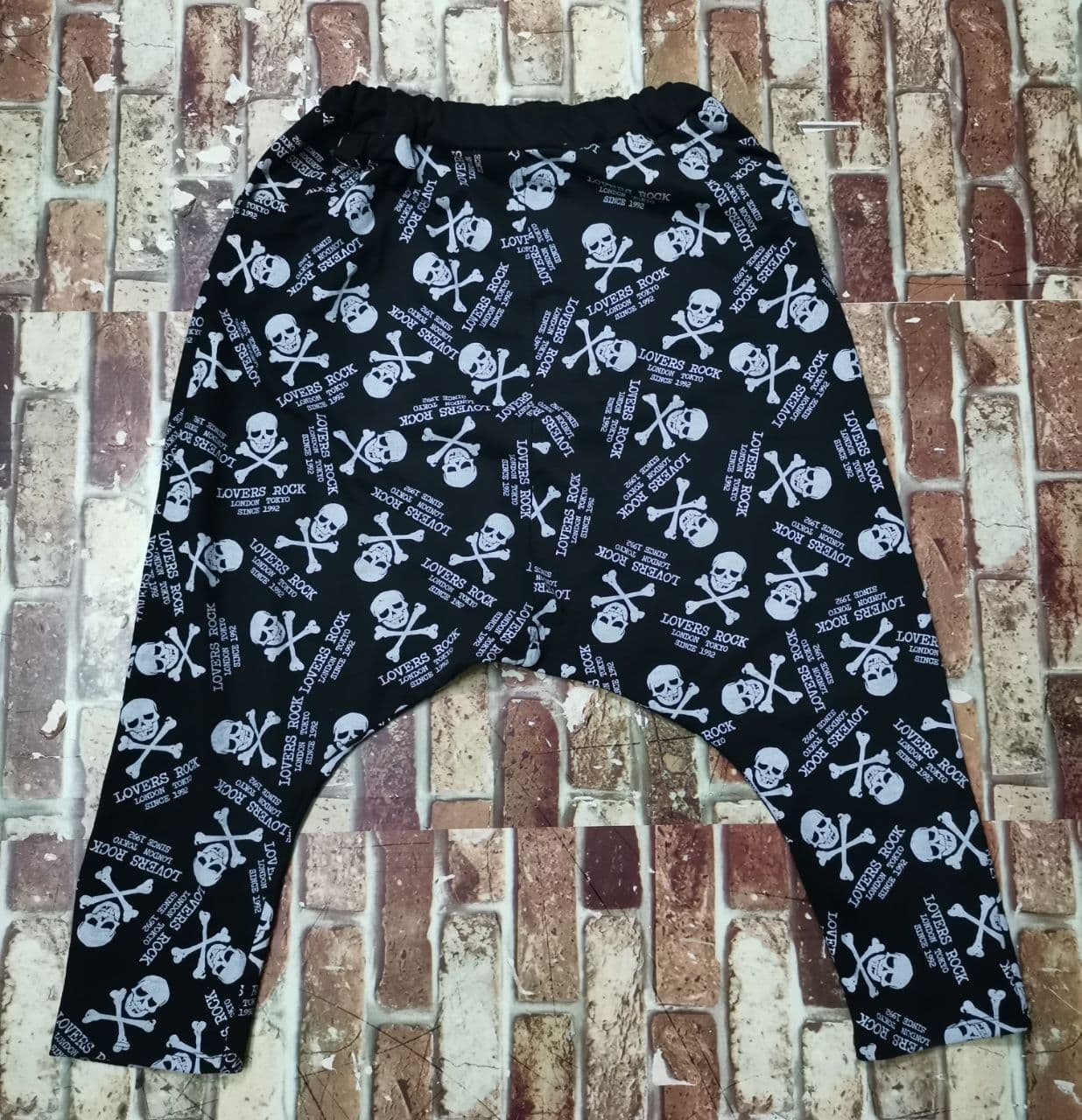 Skulls - Lover's Rock by Super Lover Harem Pants - 5