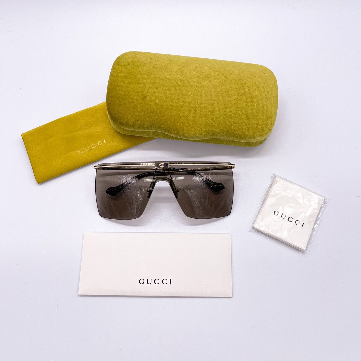 NEW GUCCI GG1096S 002 NEW UNISEX SHIELD SUNGLASSES GUCCI - 12