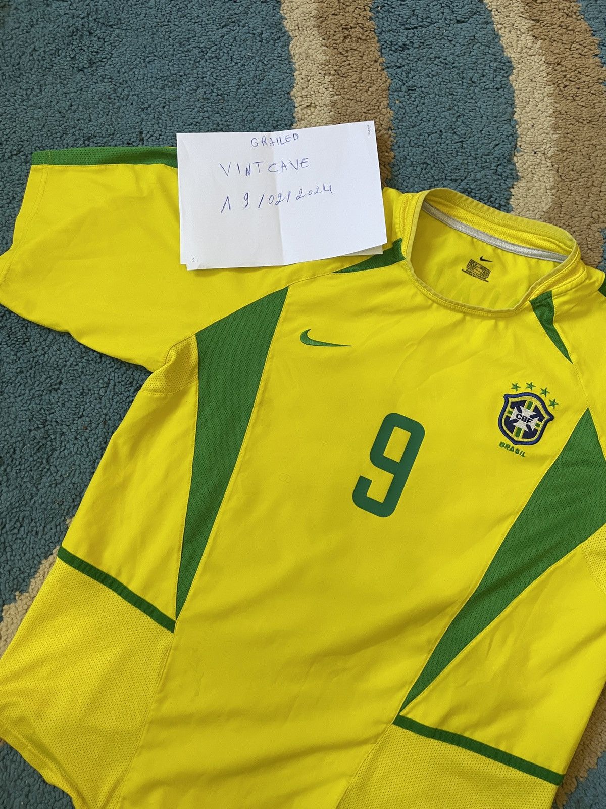 PHENOMENO Brazil 2002 Home Jersey #9 R9 - 2