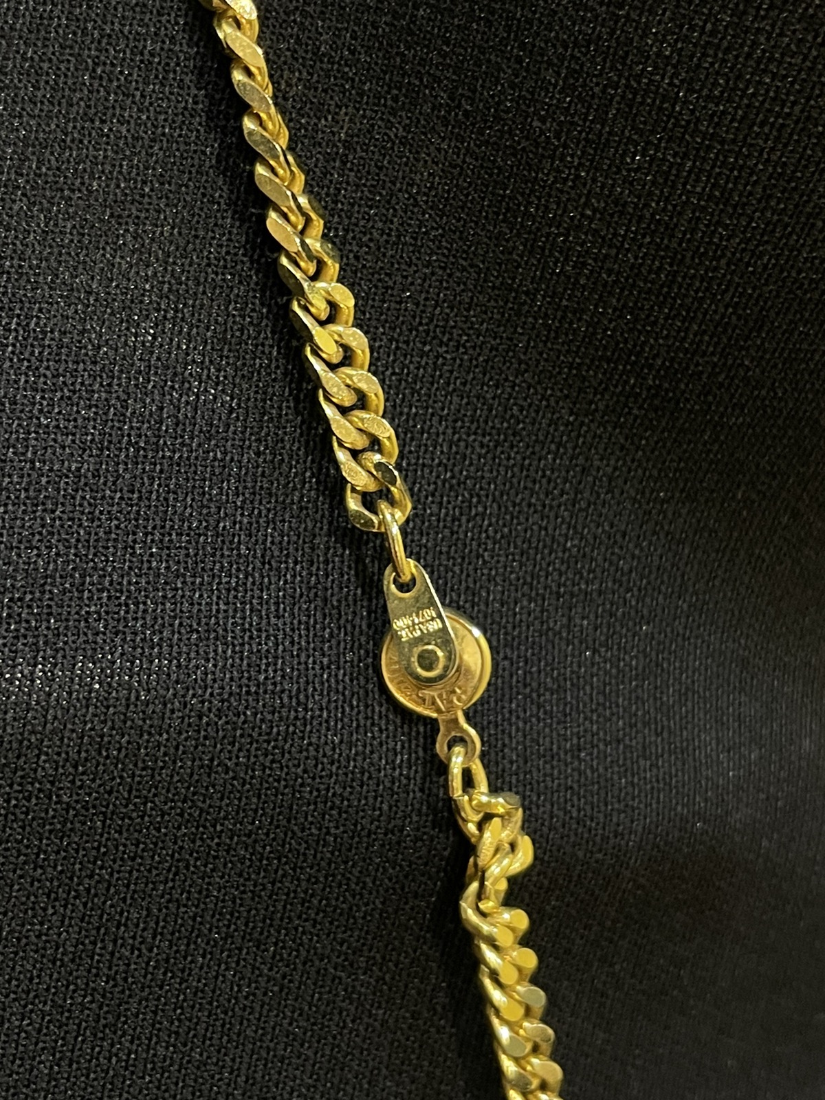 Louis Vuitton pad lock custom necklace/ chain gold - 7
