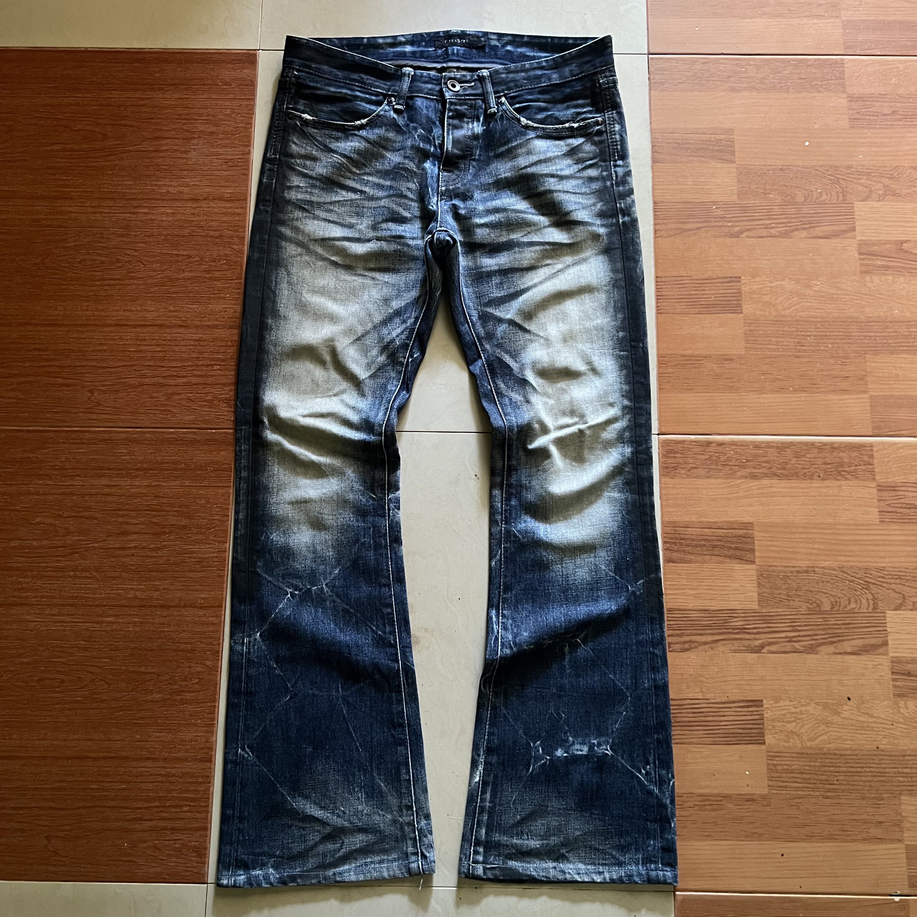 Civarize Zebra Wash Flared Jeans - 1