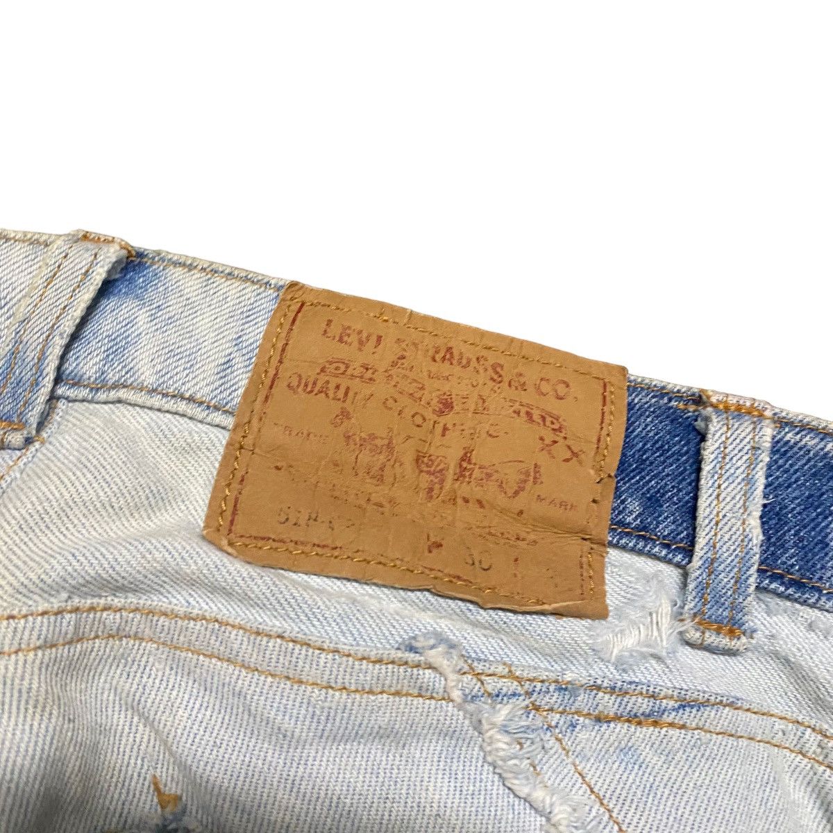 Levis X Jungle Cat Reconstruct Denim Flare Jeans - 17