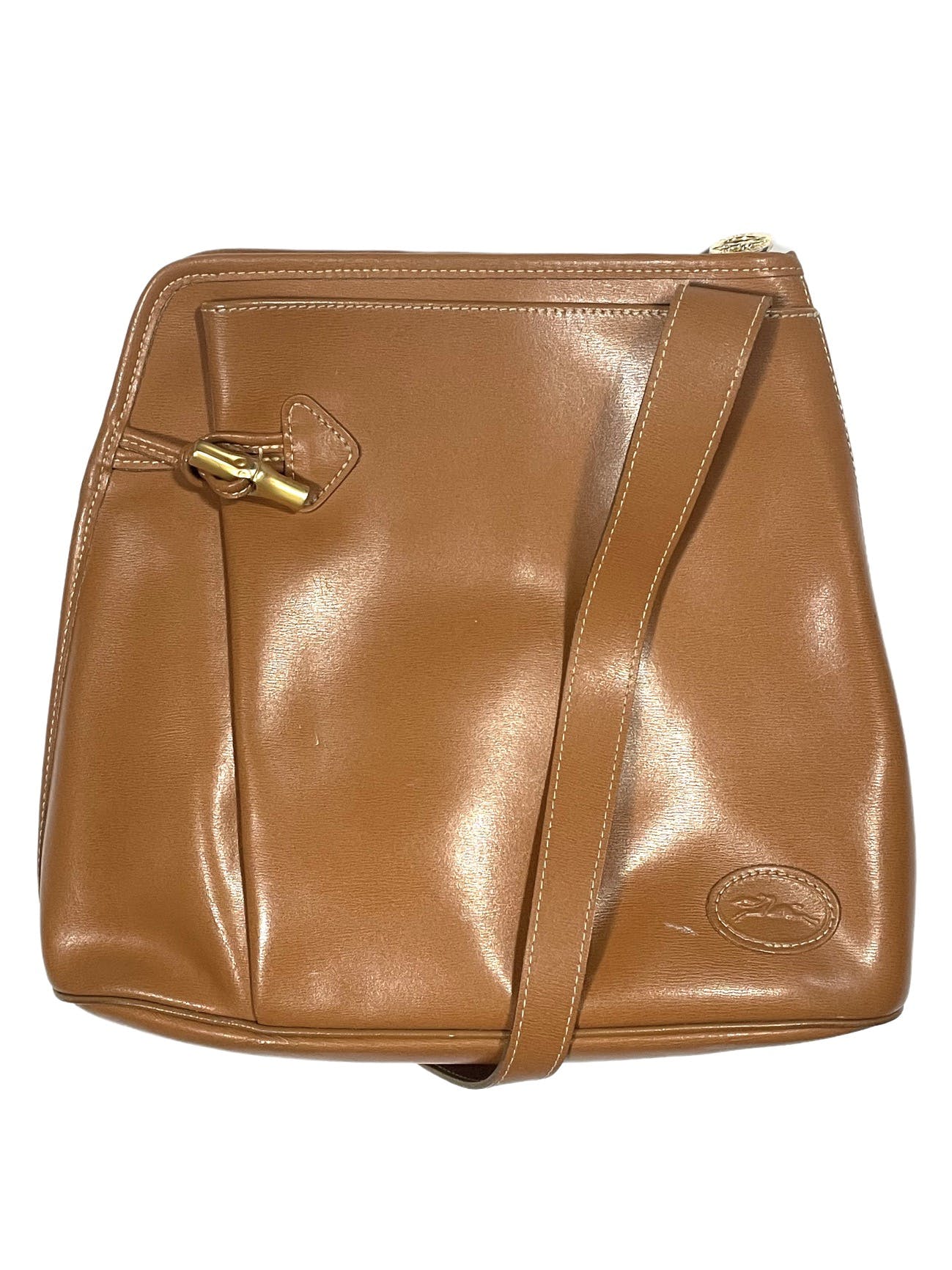 Vintage Leather Adjustable Shoulder Bag - 1
