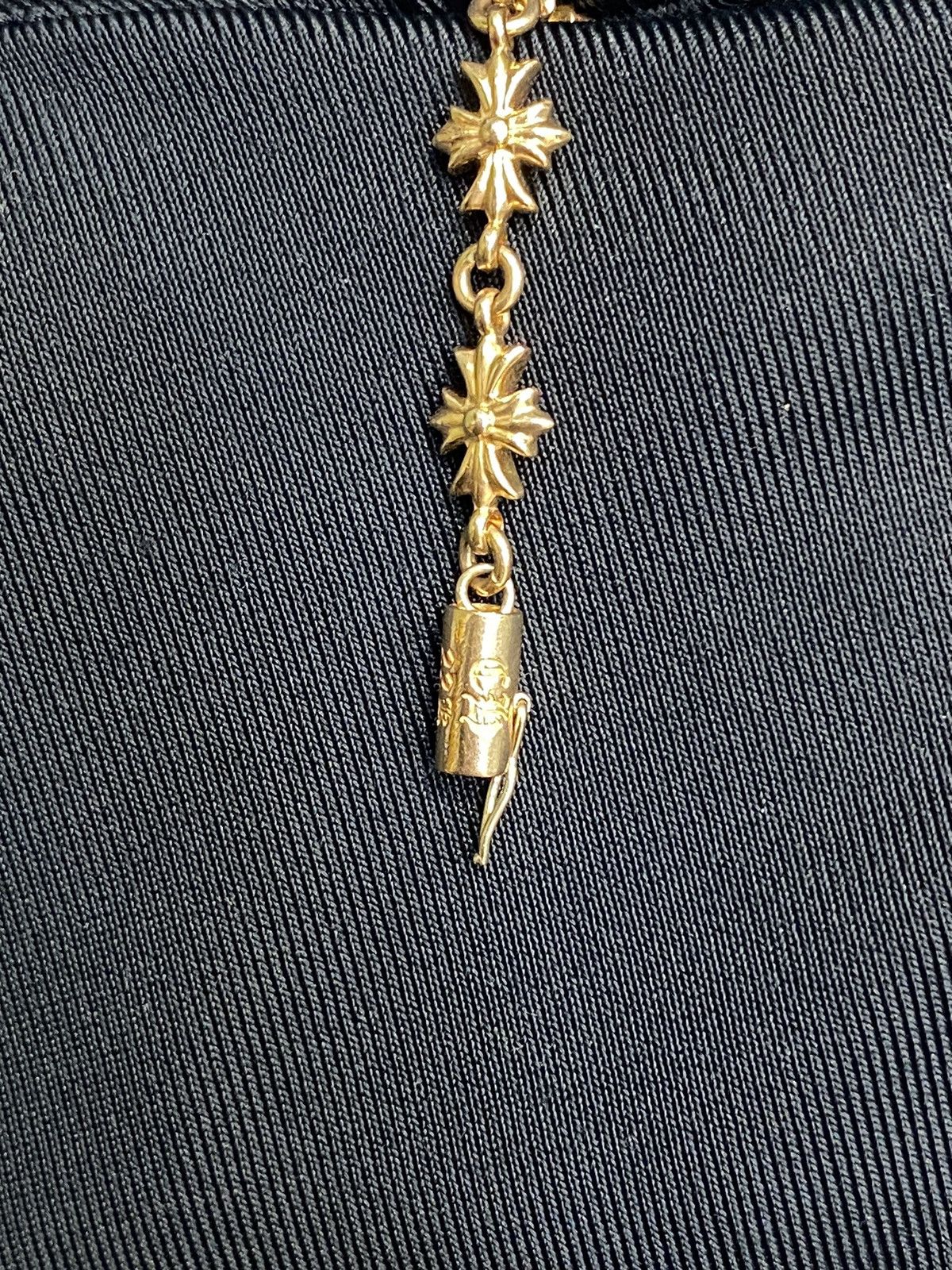 CHROME HEARTS Tiny E 22K Gold Bracelet - 12