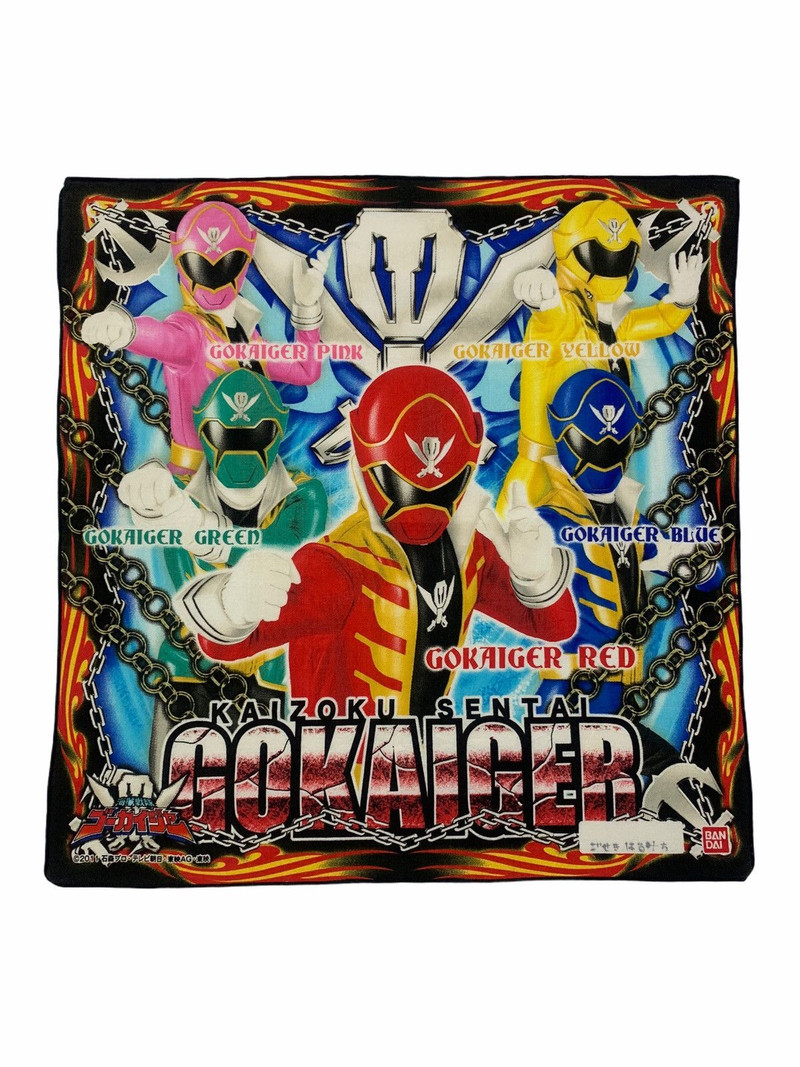 Japanese Brand - Gokaiger Bandai Handkerchief Bandana - 1