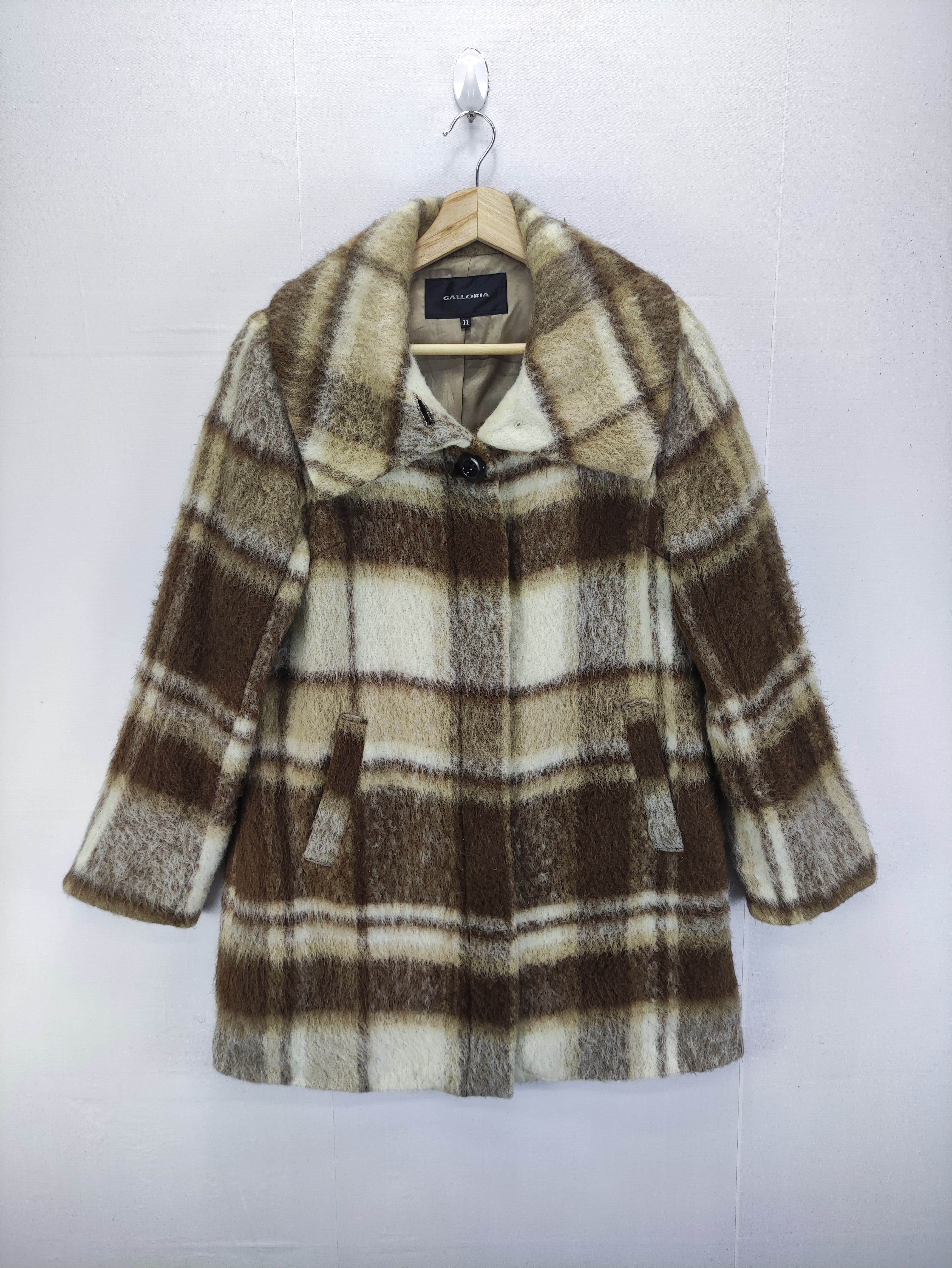 Vintage Wool Coat Jacket By Galloria - 1