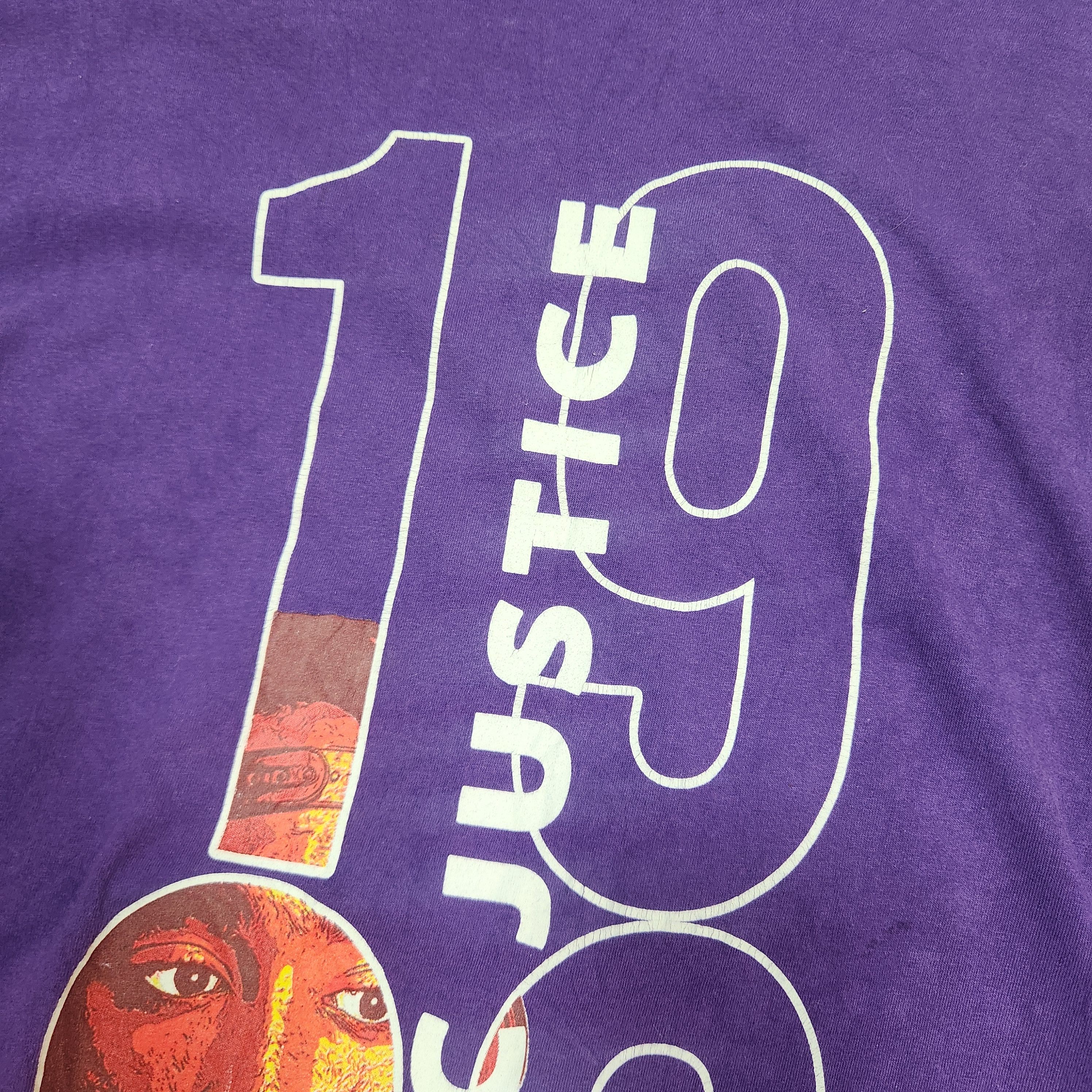 Rare - Tupac Shakur Poetic Justice 1993 Purple Long Sleeves - 7