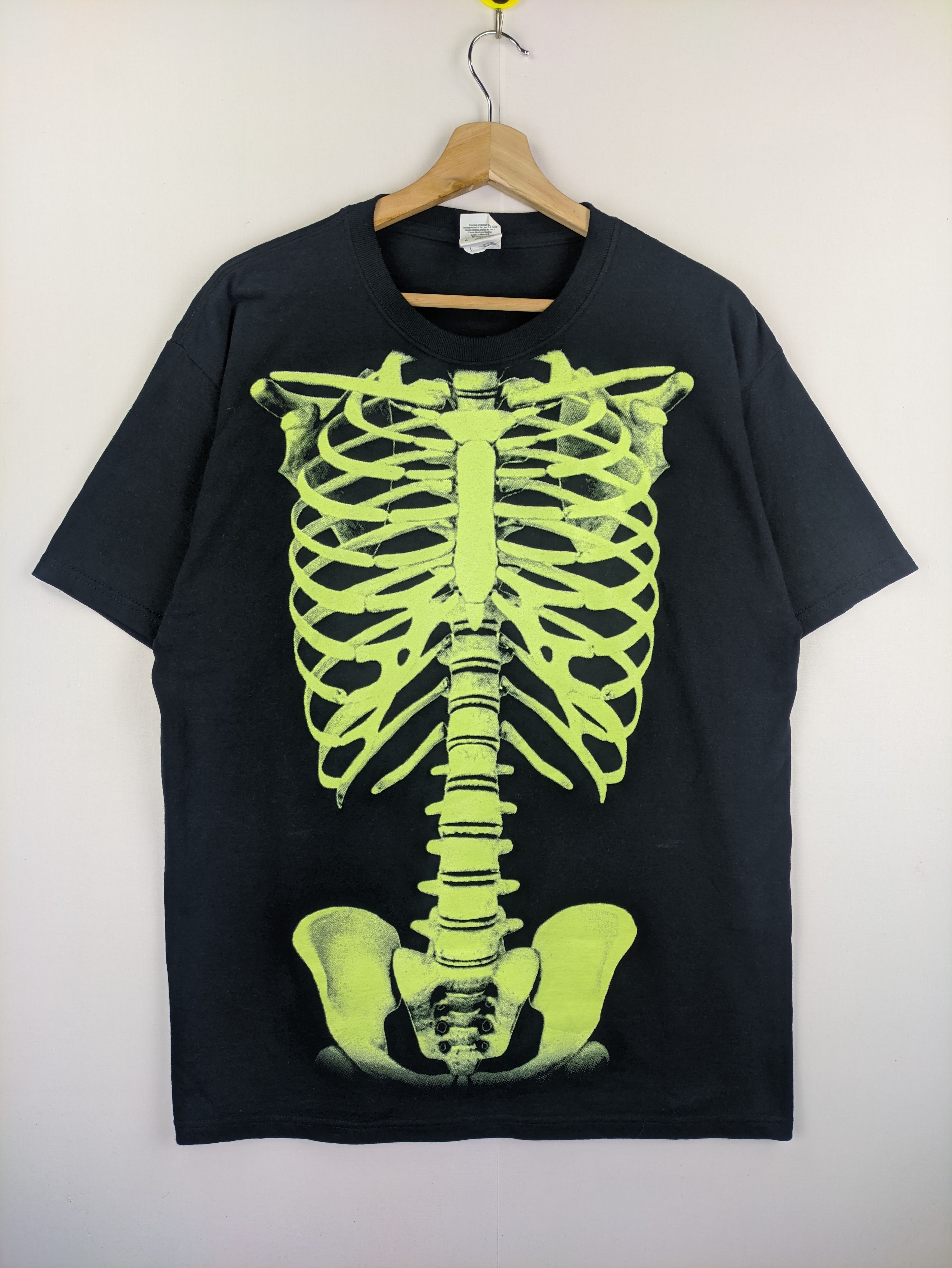 Tee Shirt - Steals🔥T Shirt Skeleton Ribs Kapital Style Glow in the Dark - 1