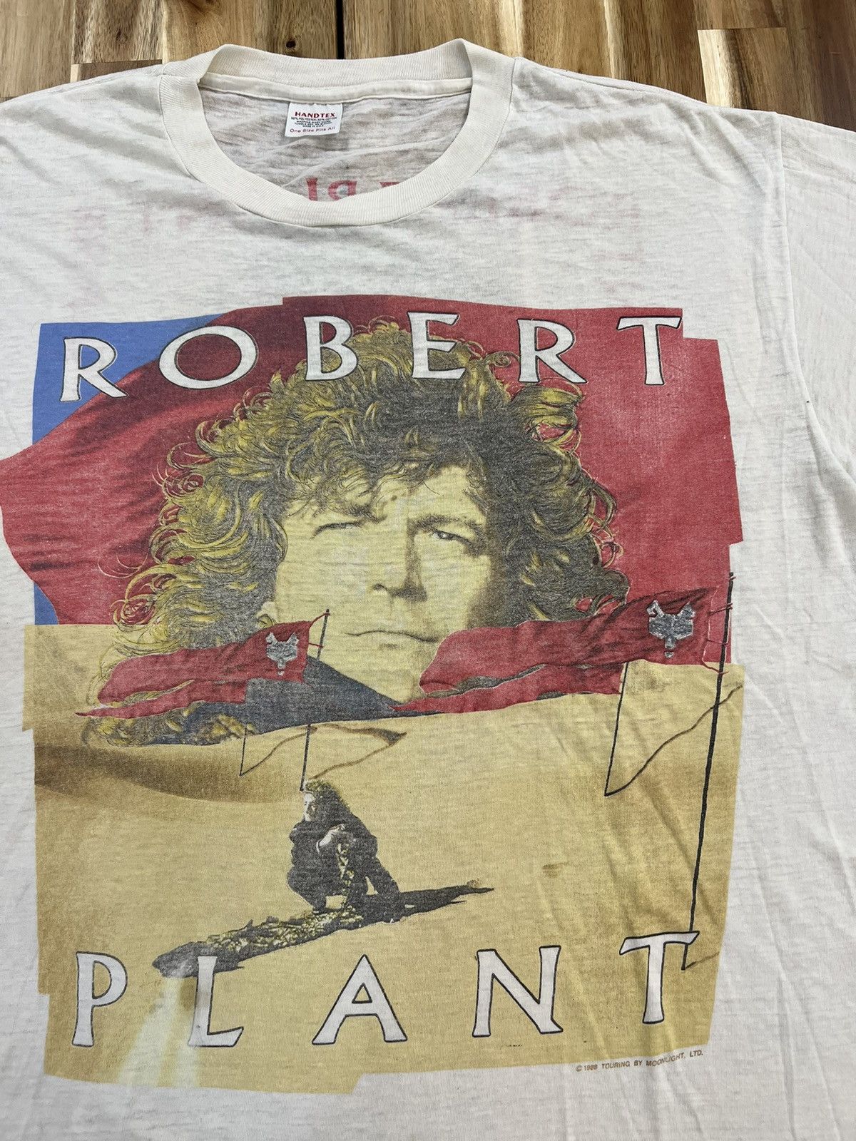 Vintage 80’s Robert Plant Led Zeppelin Band Tee Shirts - 3