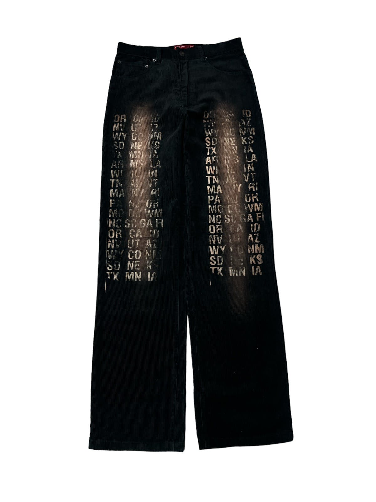 Vintage - BLACK FADED NYLAUS CODUROY PANT - 1