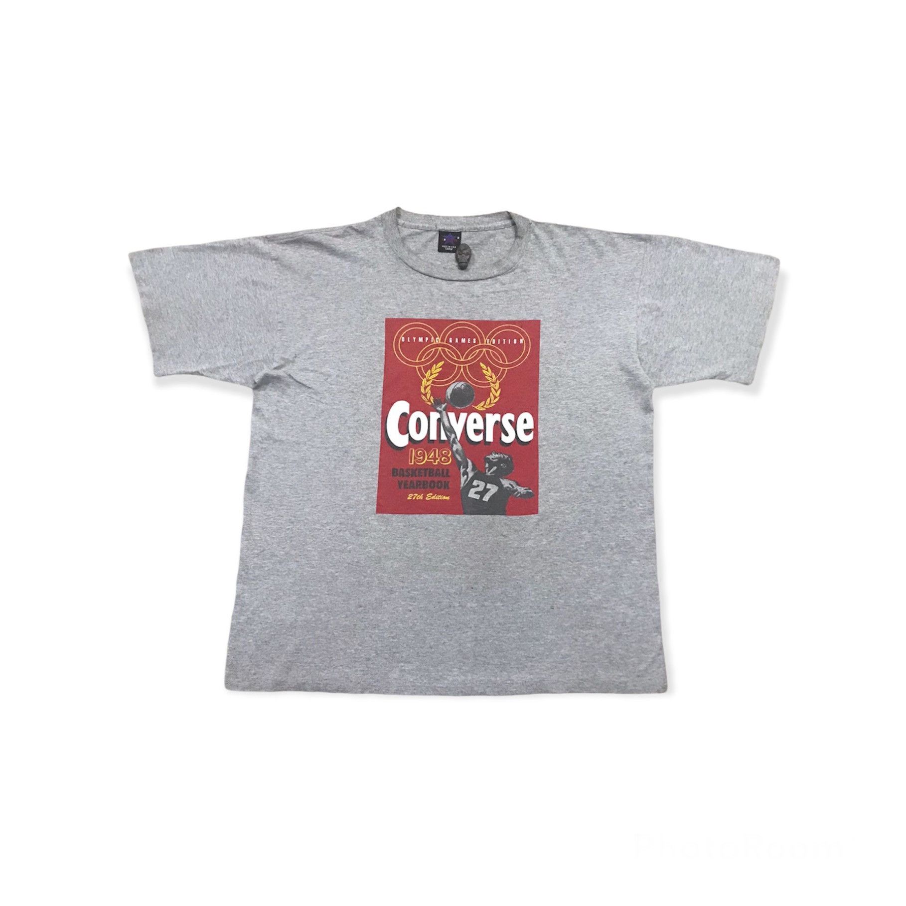 Vintage Converse 1948 Basketball Year Book 27th Tshirt - 1