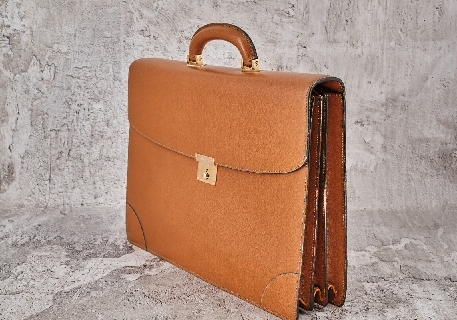 Valextra Avana Brown Leather Briefcase - 10