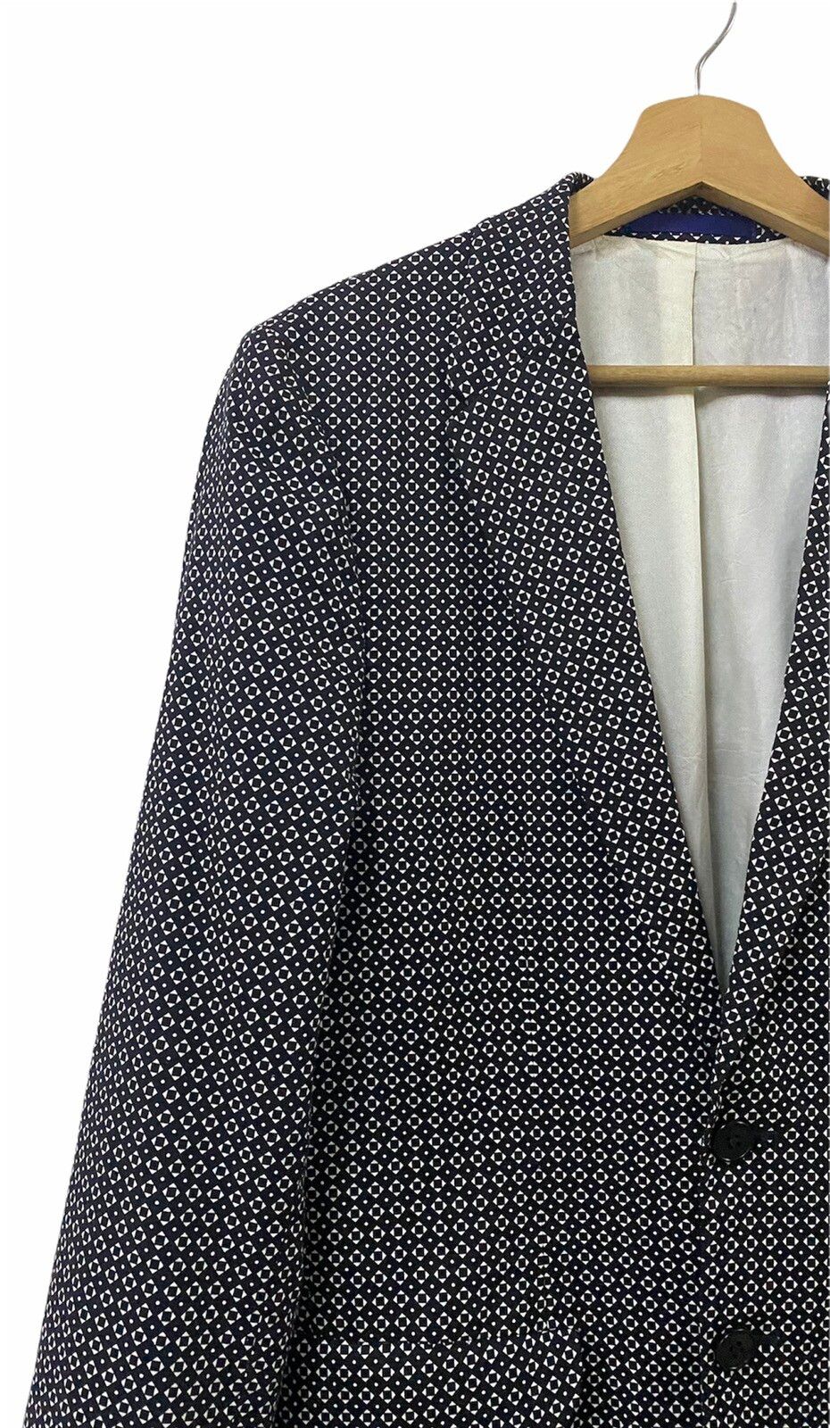 Rare🌑Paul Smith Uk Blazer Style Jacket Geometric Design - 4