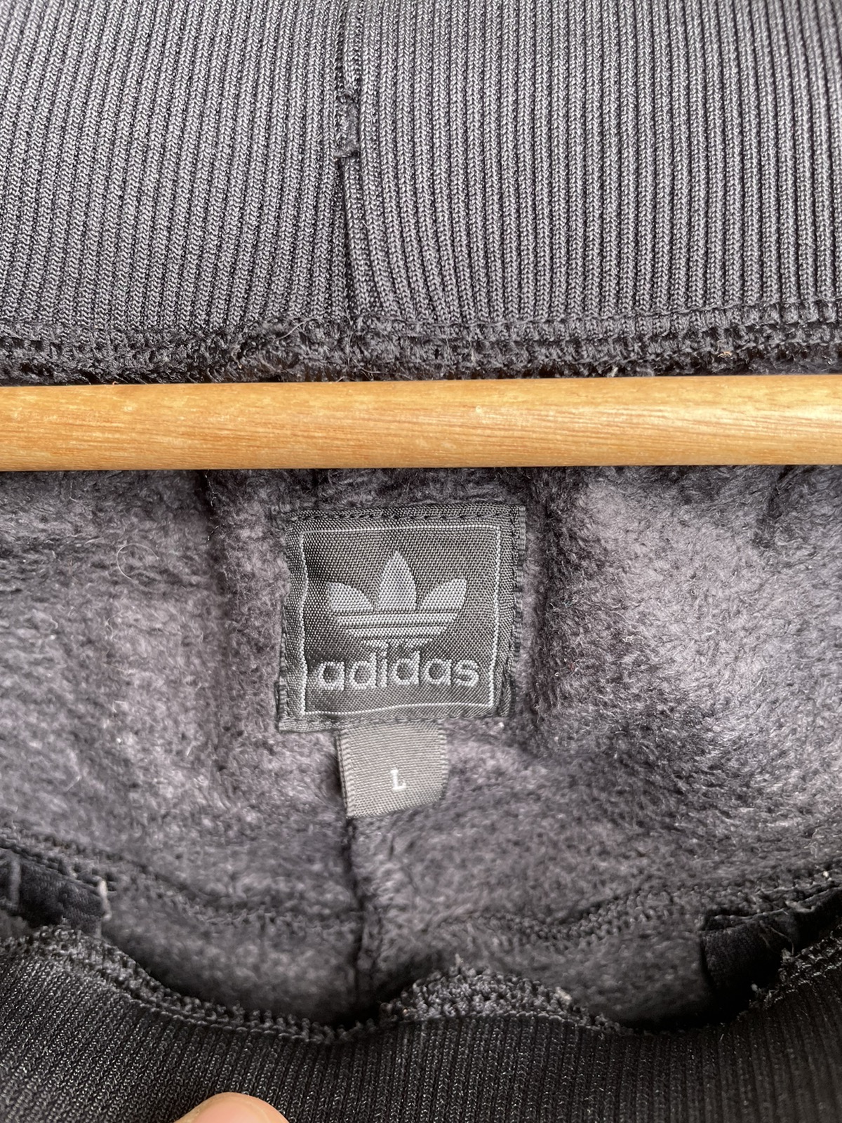 Adidas Trefoil Logo Stripe Sherpa Track Pants - 6