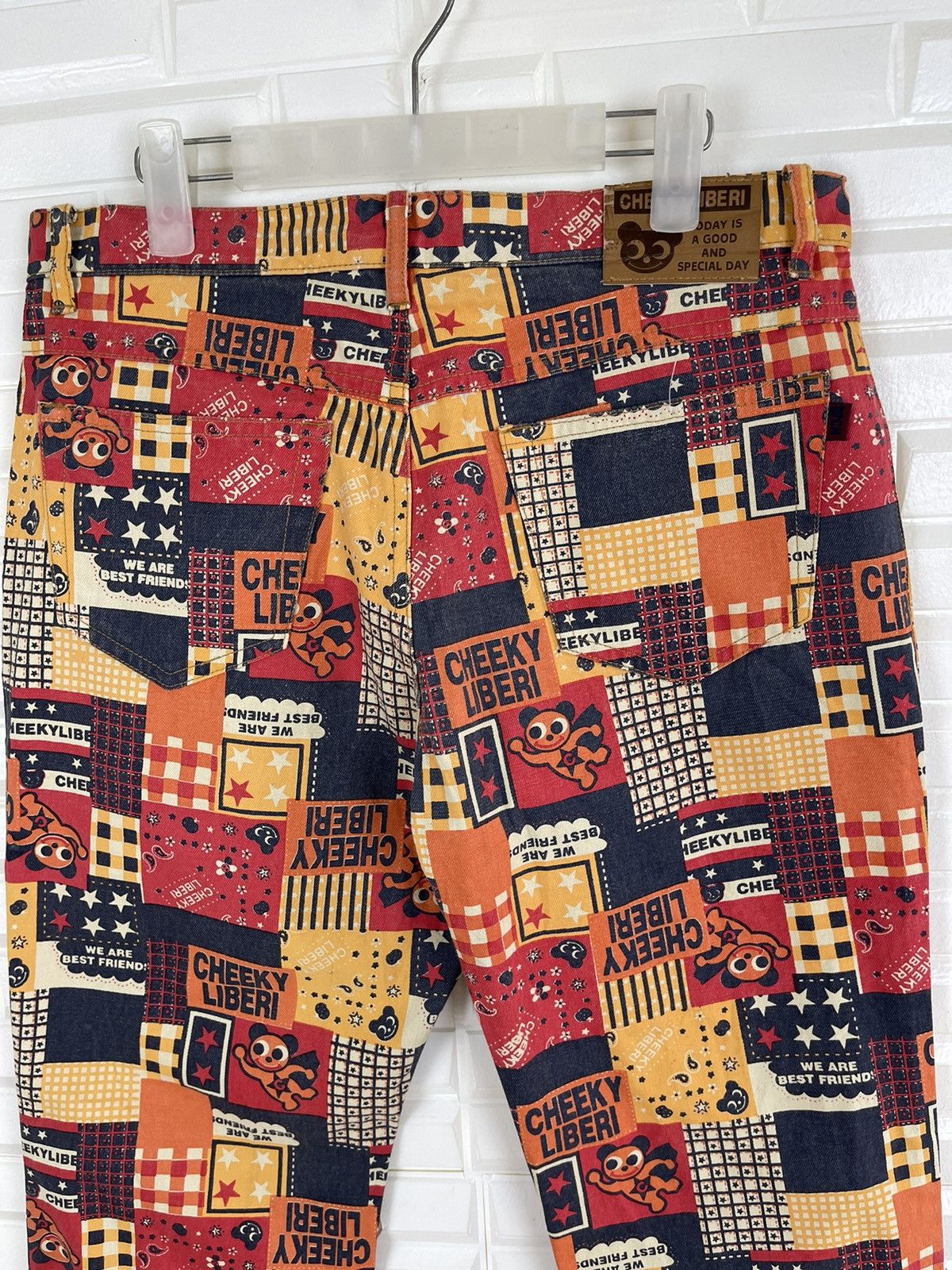 Japanese Brand - Nice Overprint Cheeky Liberi Pants - 5