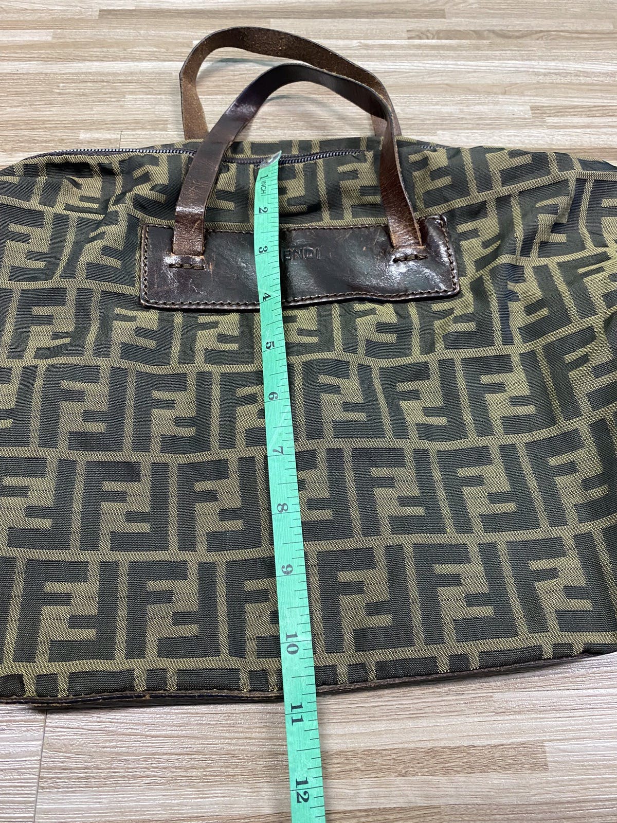 Authentic Fendi Zucca Monogram Tote Shoulder Bag - 16